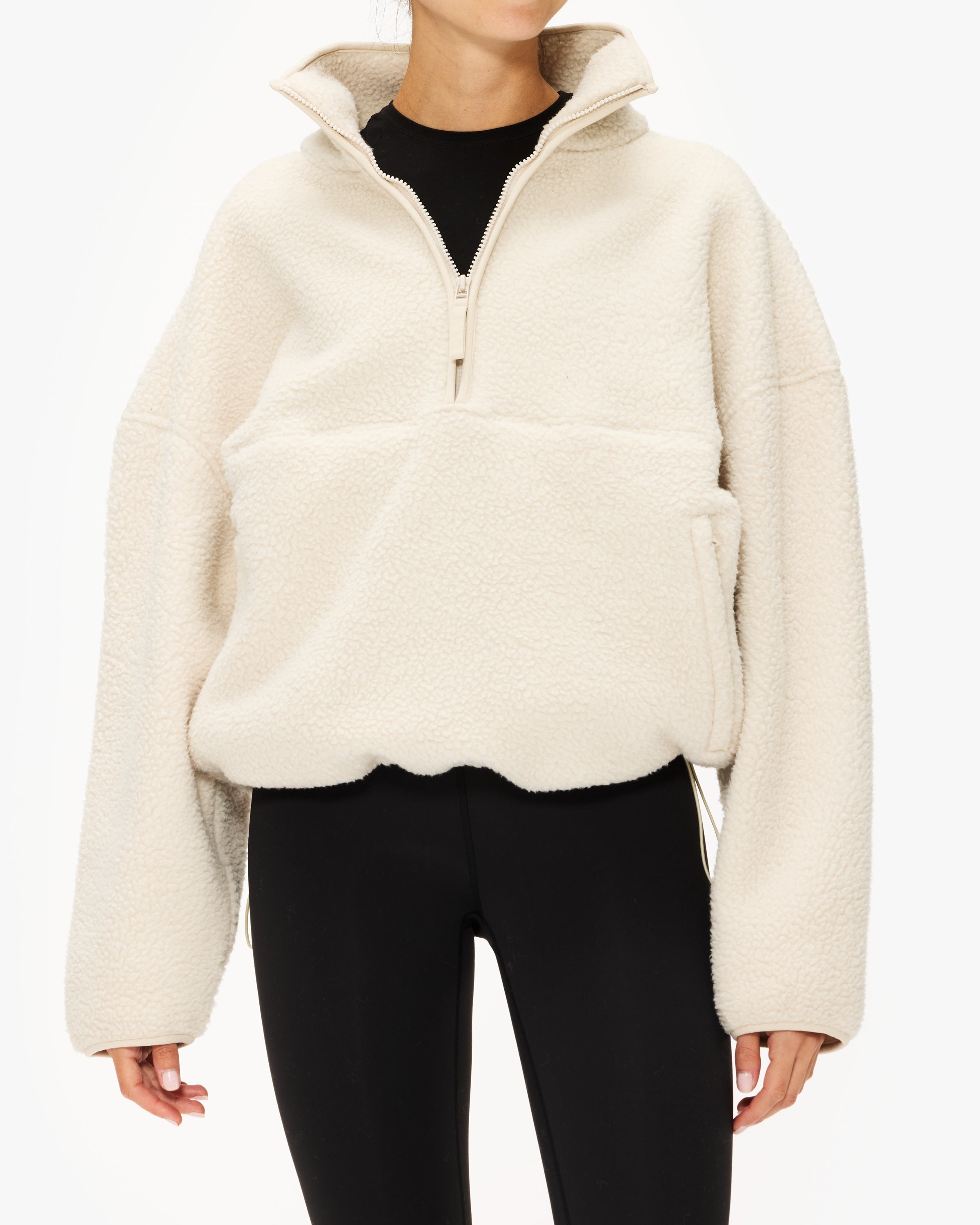 Sherpa Teddy Zip Sweater All Fenix Teddy Fleece 1/2 Zip Sweater