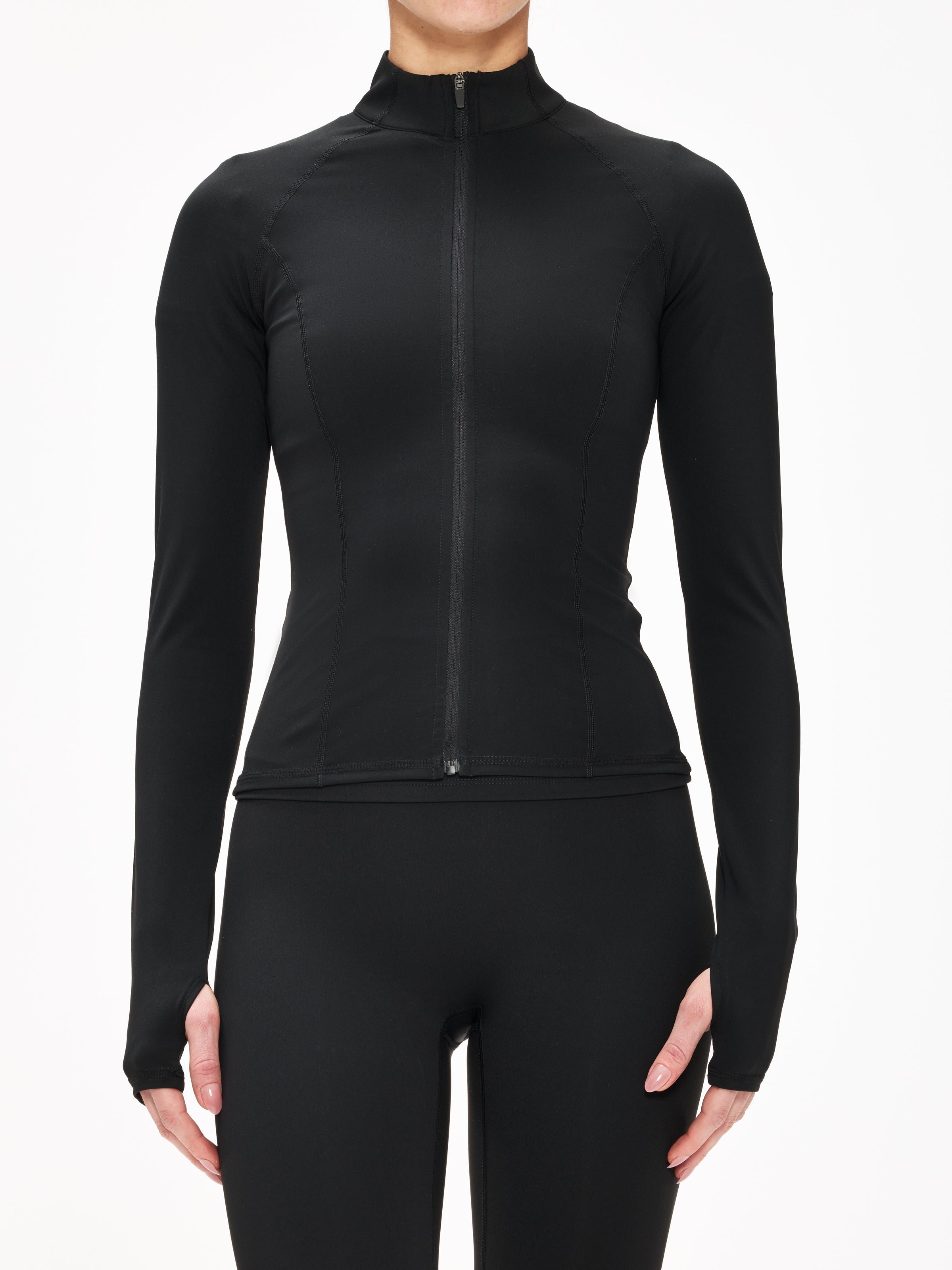 Adanola Ultimate Long Sleeve Zip Up Top