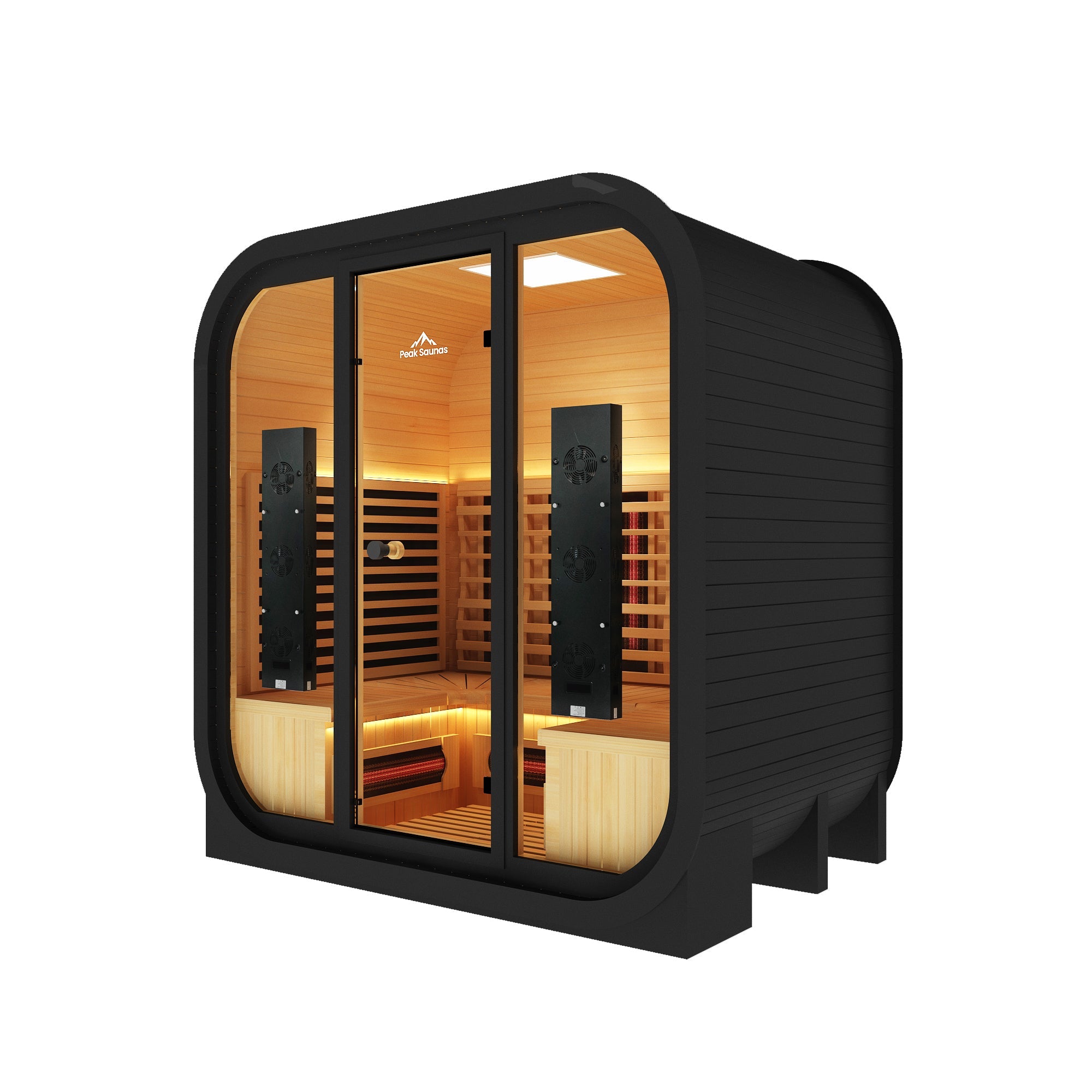 El Capitan 4-Person Outdoor Full Spectrum Infrared Sauna with Full-Body Medical-Grade Red Light Therapy and Smart WiFi App Control