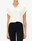 Eterne Terry Raglan Cutoff Top
