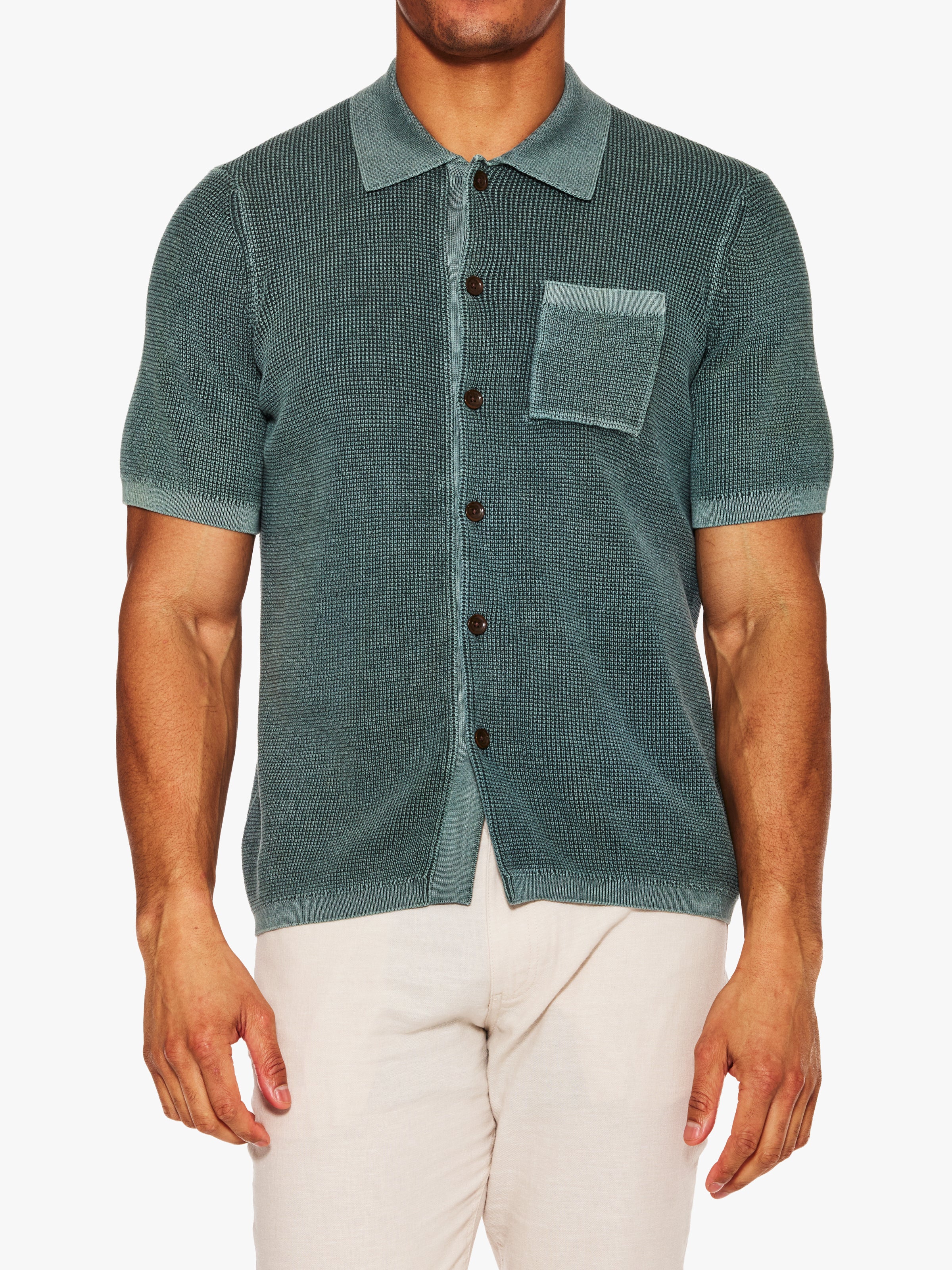 Faherty SS Sunwashed Sweater Shirt