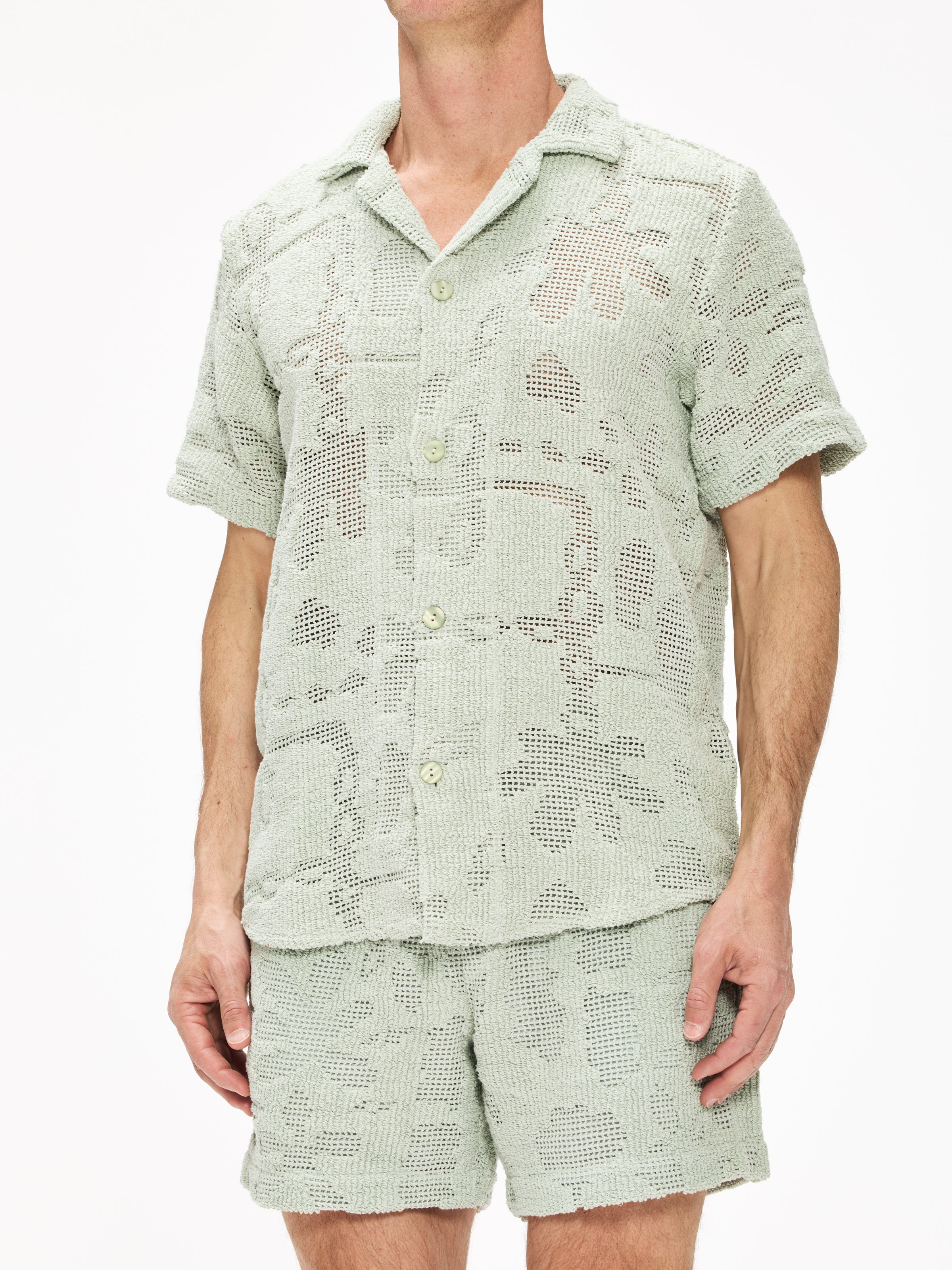 OAS Atlas Cuba Crochet Shirt in Cream | REVOLVE