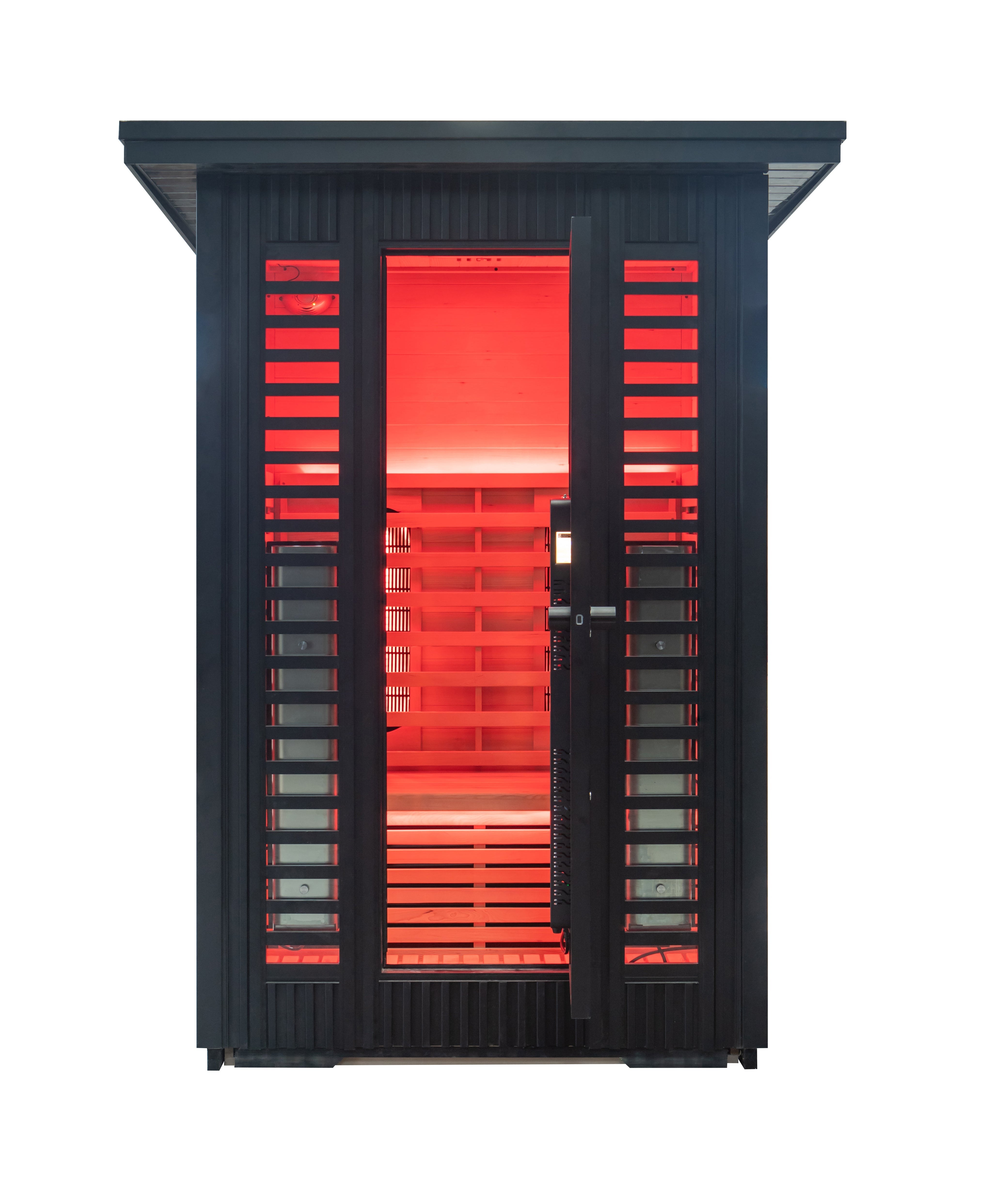 Patagonia 2-Person Outdoor Full Spectrum Infrared Sauna with Full-Body Medical-Grade Red Light Therapy and Smart WiFi App Control