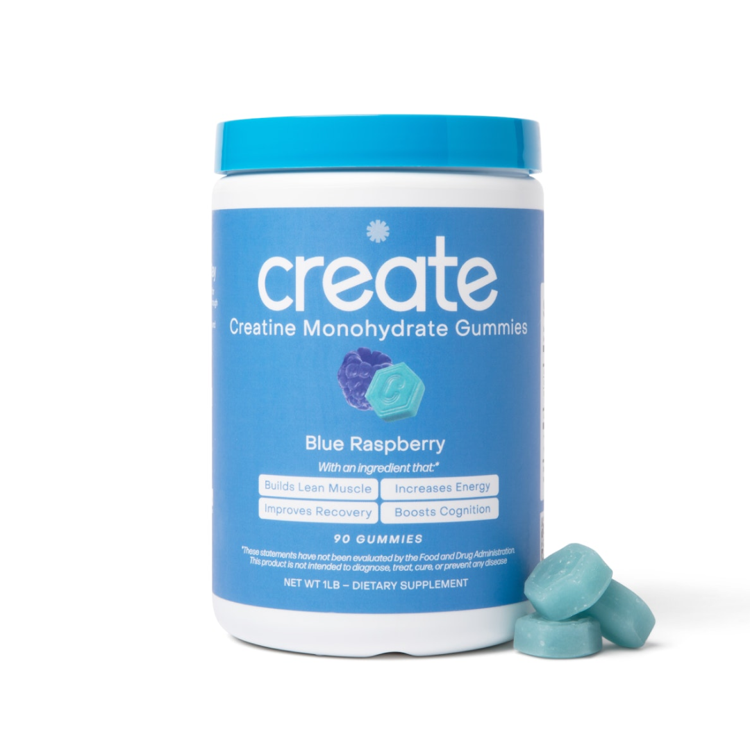 Creatine Monohydrate Gummies Blue Raspberry - 90 Count