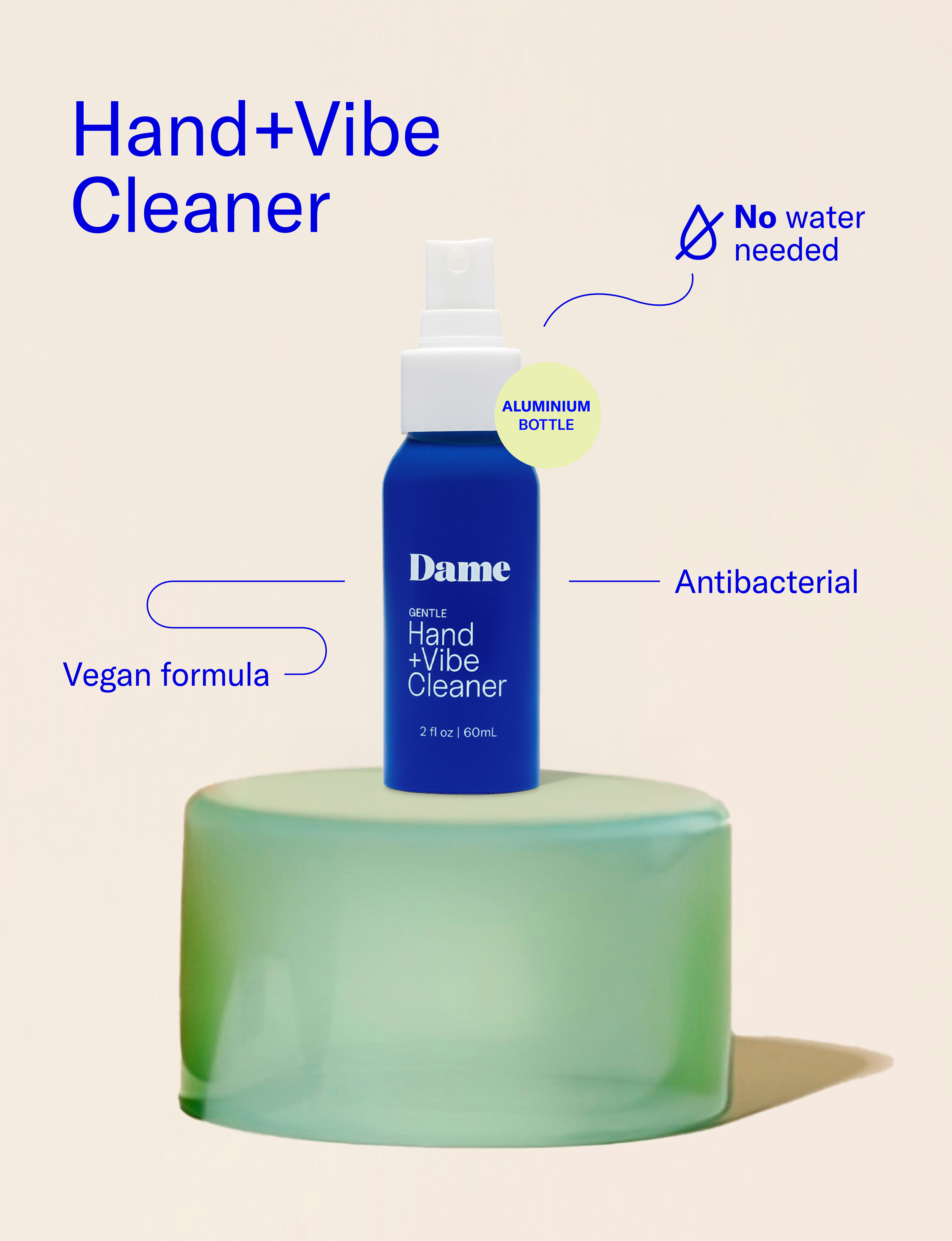 Dame Hand + Vibe Sex Toy Cleaner