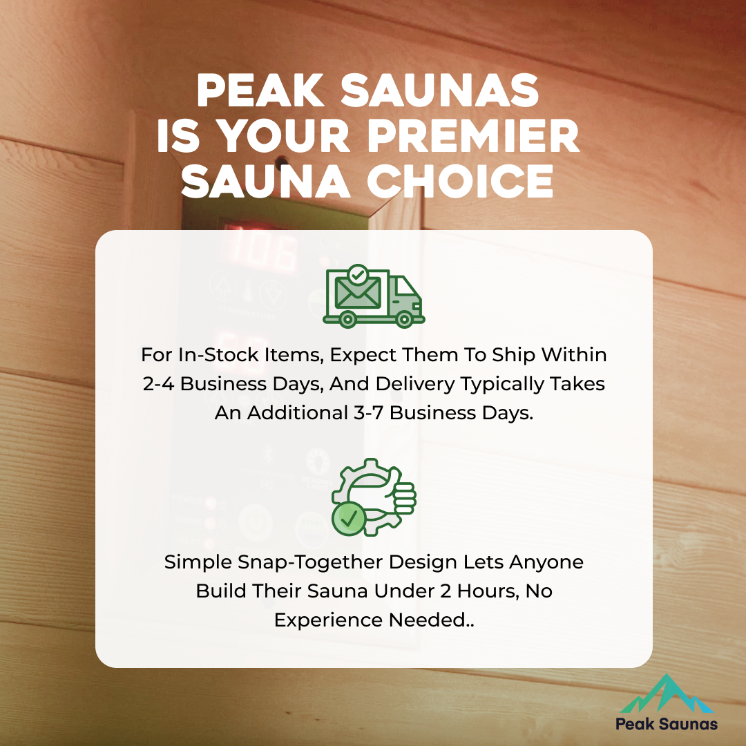 Patagonia 2-Person Outdoor Full Spectrum Infrared Sauna with Full-Body Medical-Grade Red Light Therapy and Smart WiFi App Control