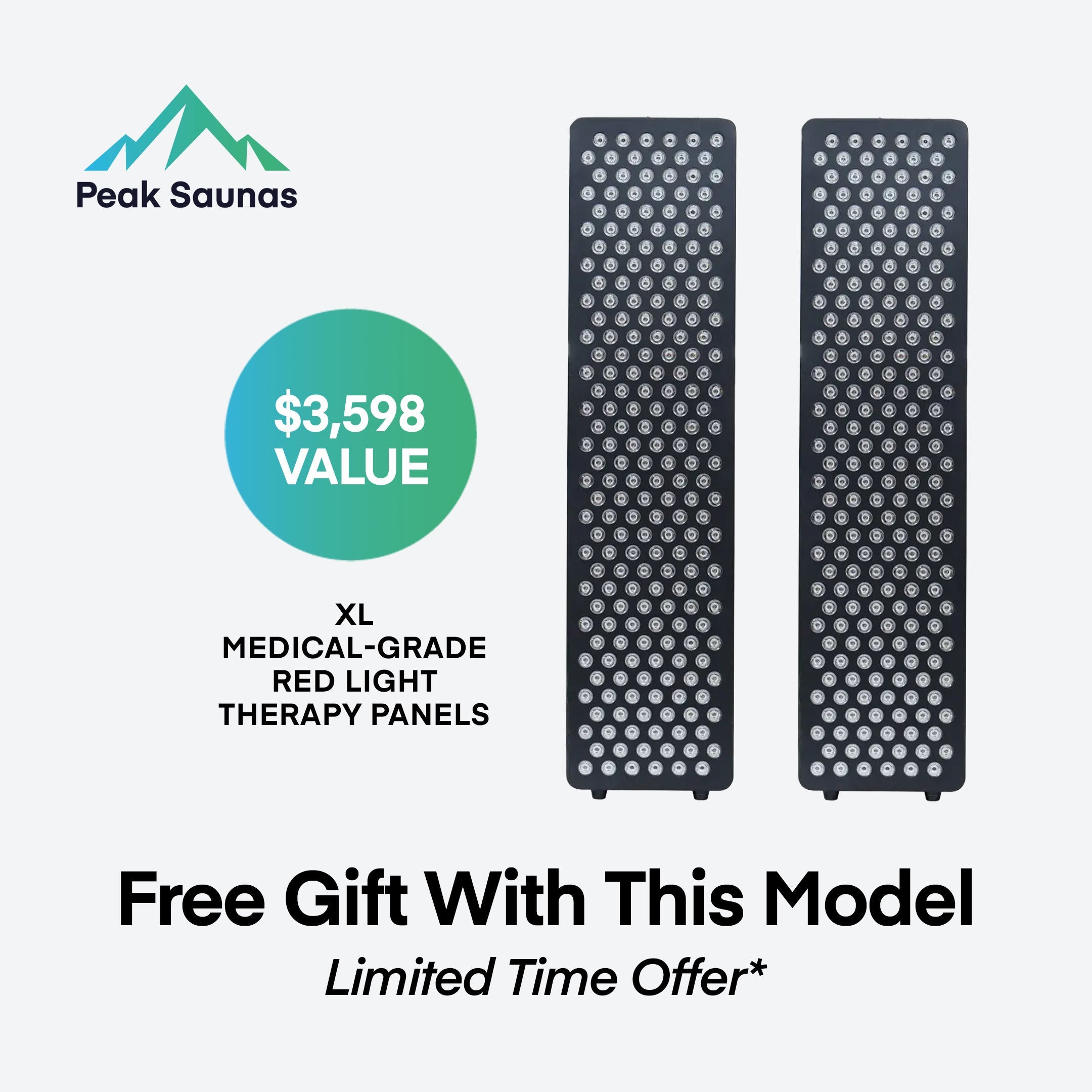 Denali 3-Person Full Spectrum Infrared Sauna with Full-Body Medical-Grade Red Light Therapy & Smart WiFi App Control