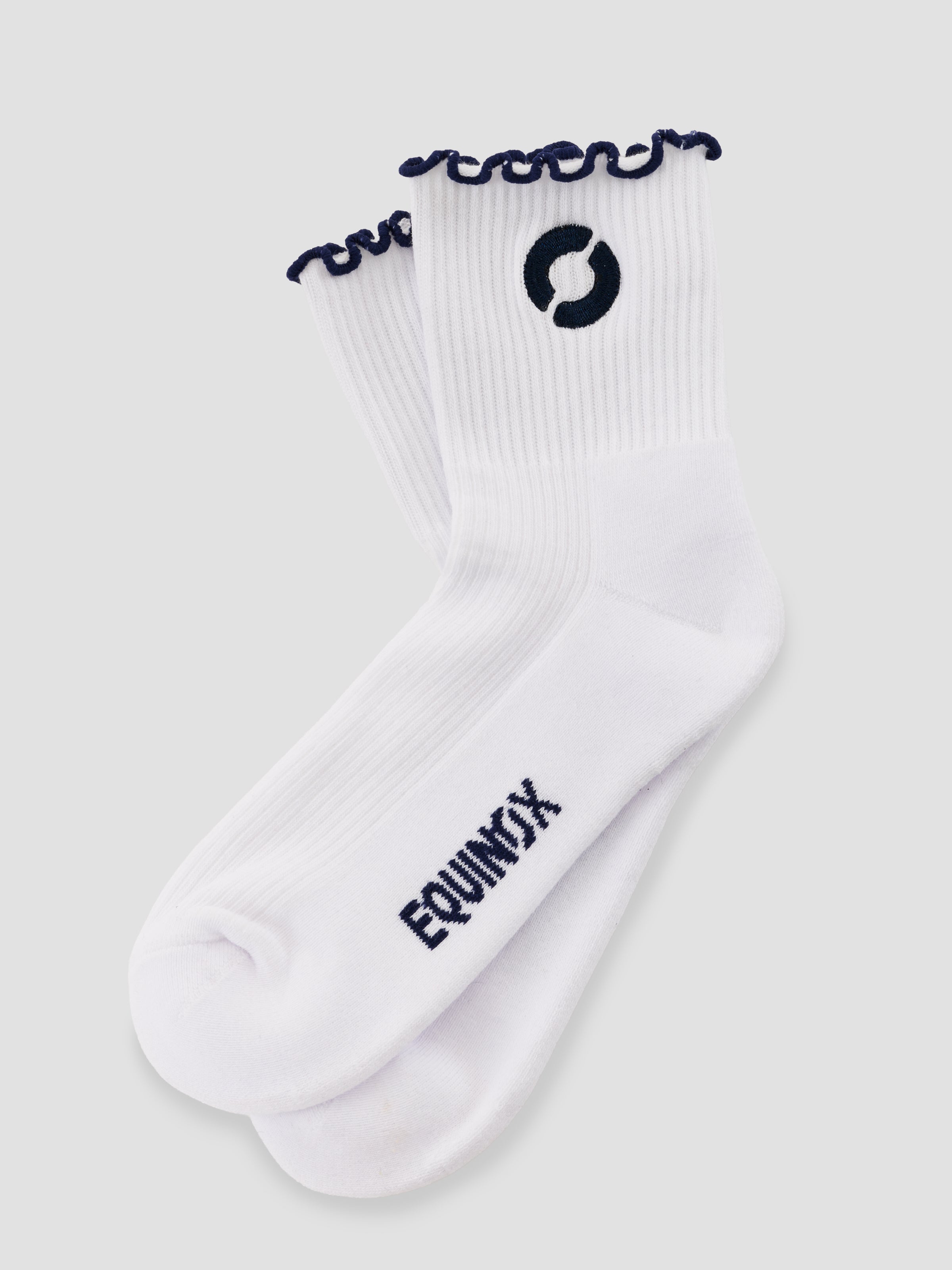 Equinox Half Crew Ruffle Sock