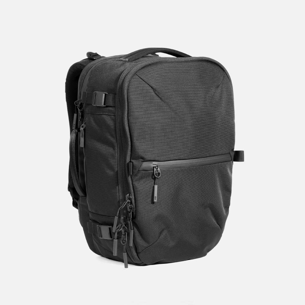 black mini backpack black zipper three compartments Travel Pack 3 Small – The Shop at Equinox