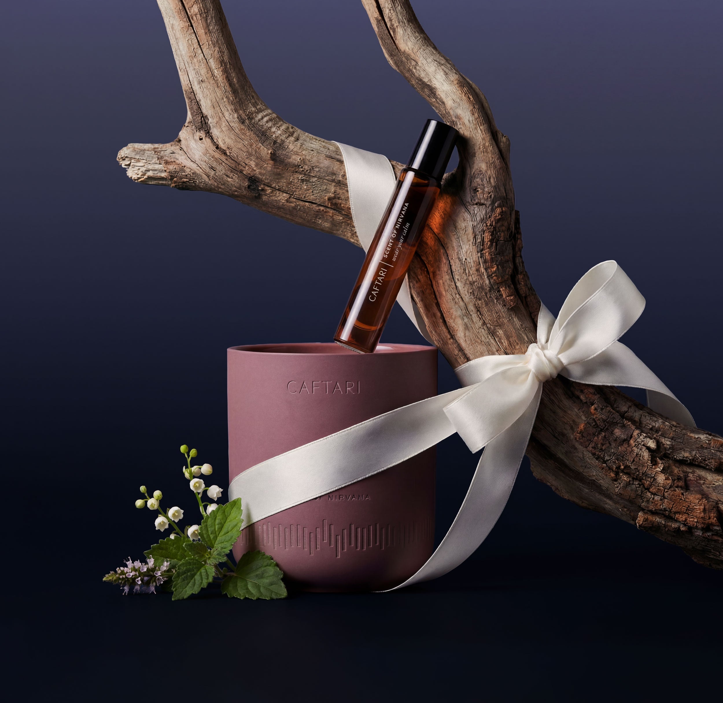 Scent of Nirvana Rollerball + Candle Bundle