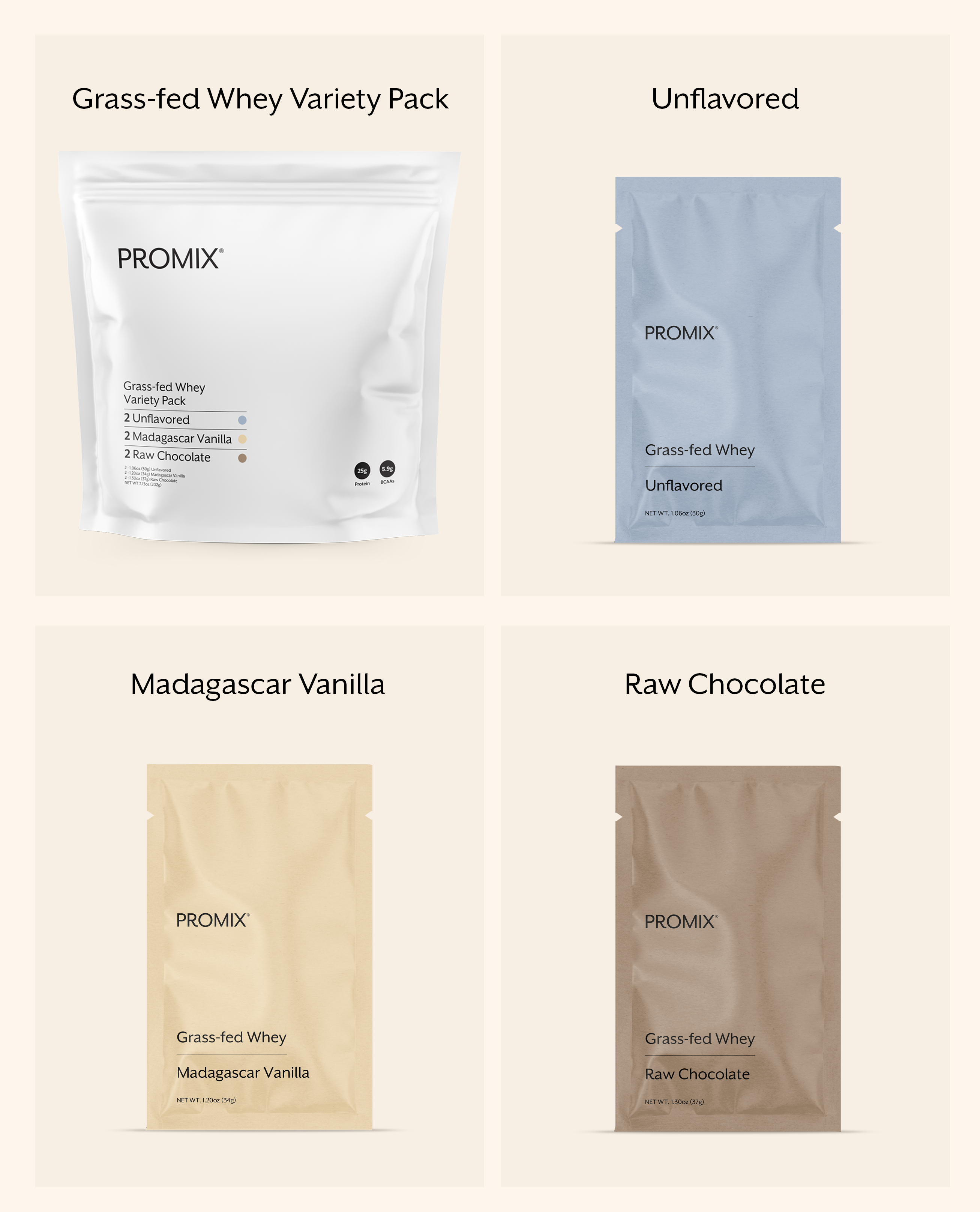 Whey Protein Powder Variety Pack