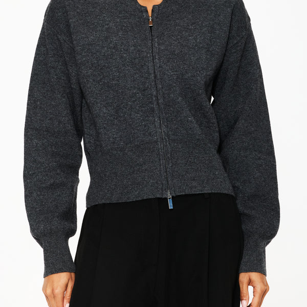 セオリー　CREPE KNIT VNECK BOMBER ジップニット セオリー(Theory)公式通販 レディースファッション