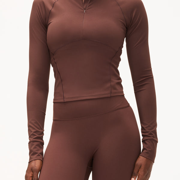 国内発送【ADANOLA】Ultimate Long Sleeve Seam Detail Top Adanola Ultimate Long Sleeve Seam Detail Zip Up Top – The