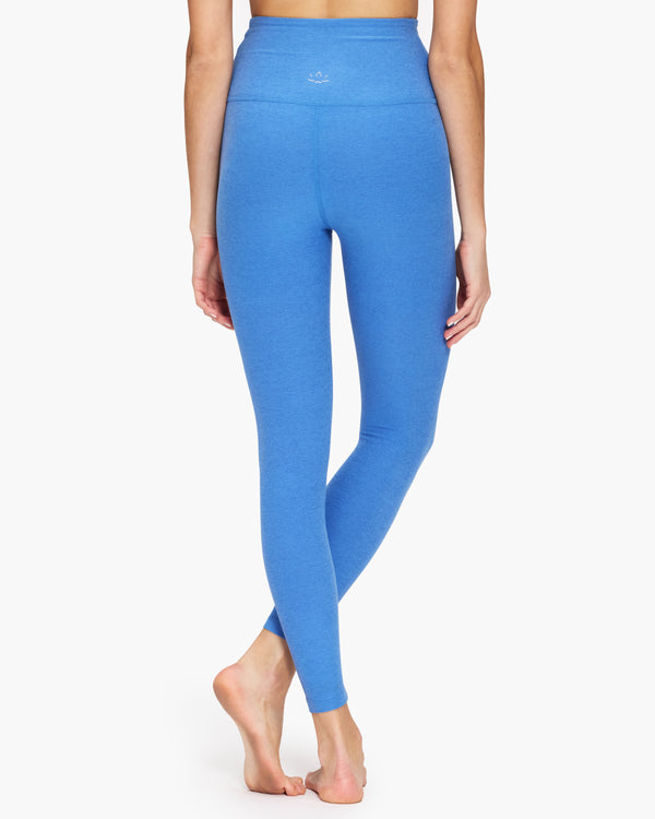 Beyond Yoga Lux High Waisted Angled Midi Legging in Etched Fans Blocked