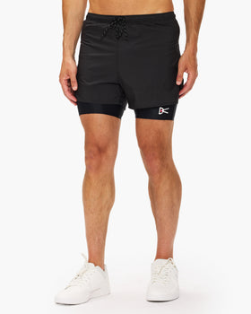 District Vision Ripstop Layered Pocketed Trail Shorts 5" - Lined