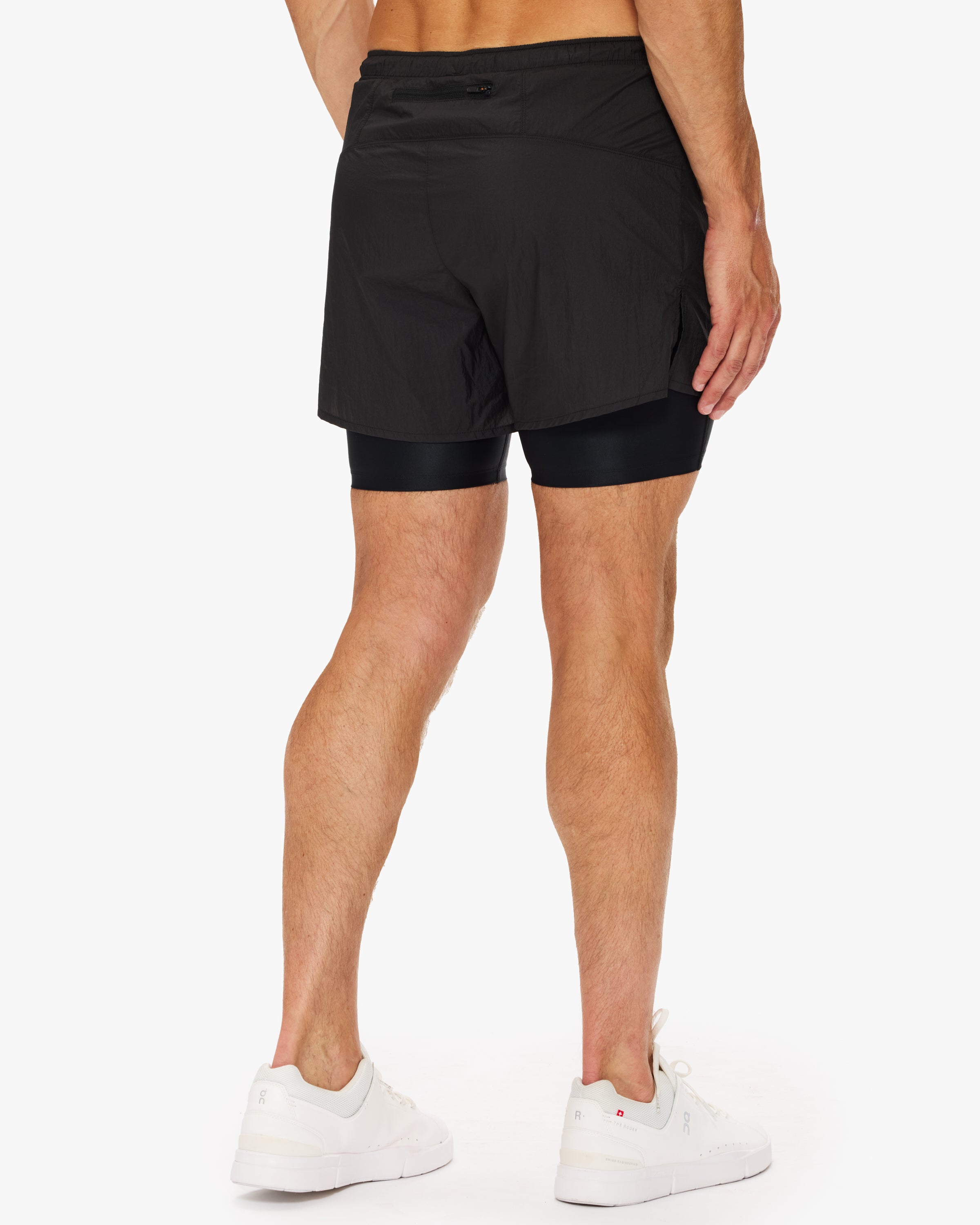 District Vision Ripstop Layered Pocketed Trail Shorts 5" - Lined