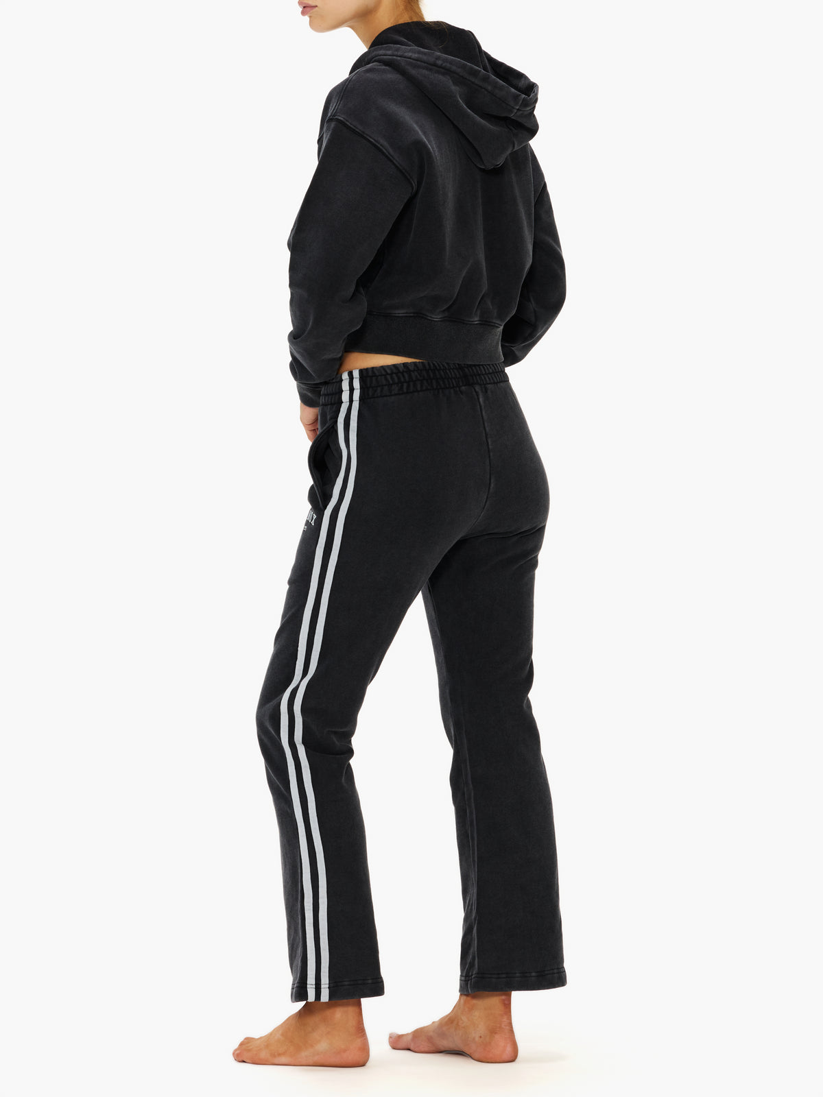 Equinox Vintage Varsity Womens Crop Zip Hoodie