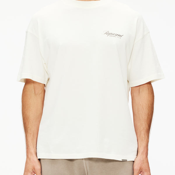 Tシャツ・カットソー REPRESENT Cream cotton Represent Owners Club t-shirt Buttercream T-Shirt | Owners' Club | REPRESENT