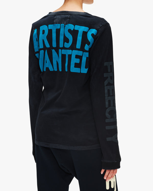 Free City Artistswanted Supervintage Longsleeve T