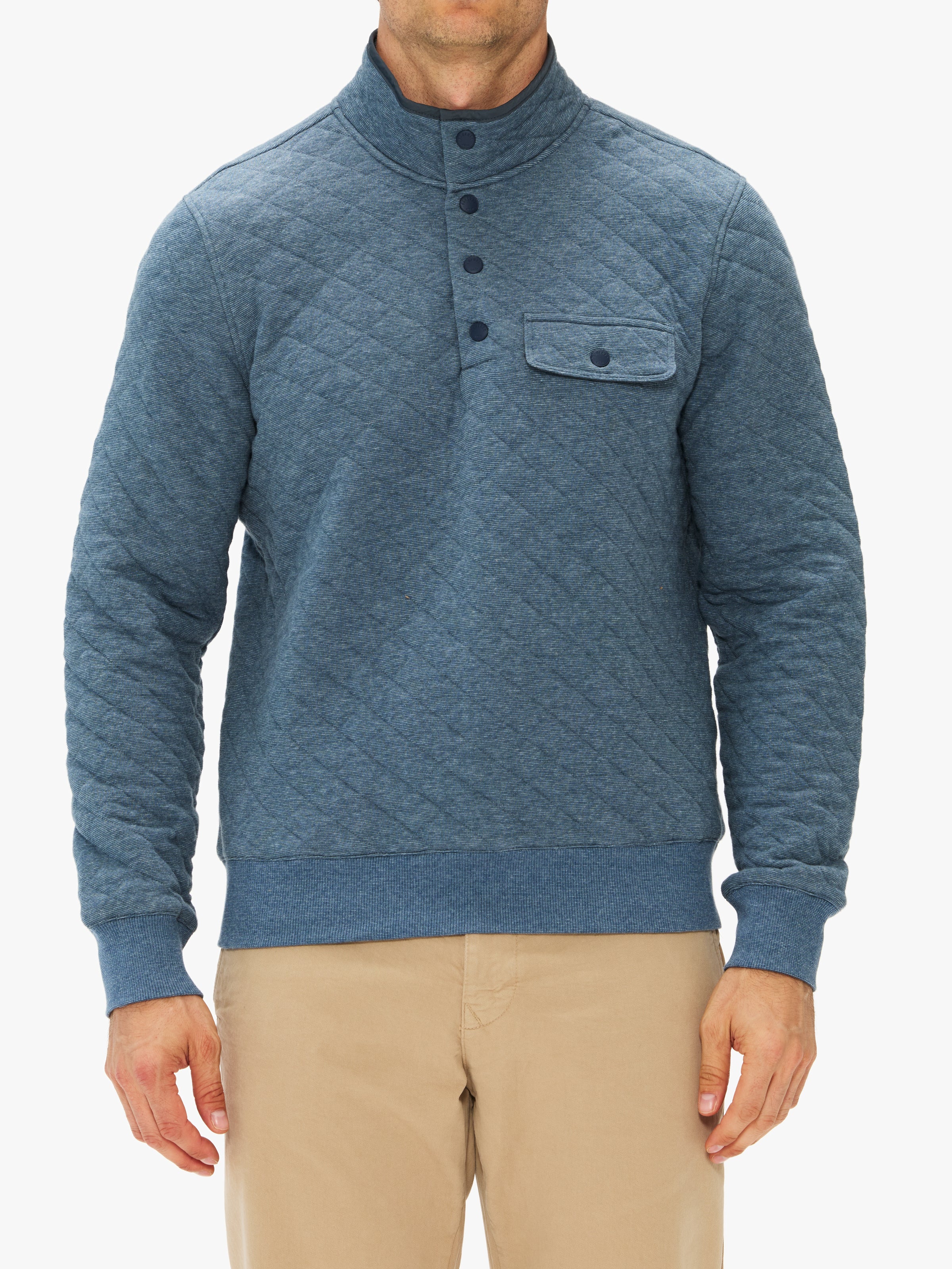Faherty Epic Quilted Fleece Pullover