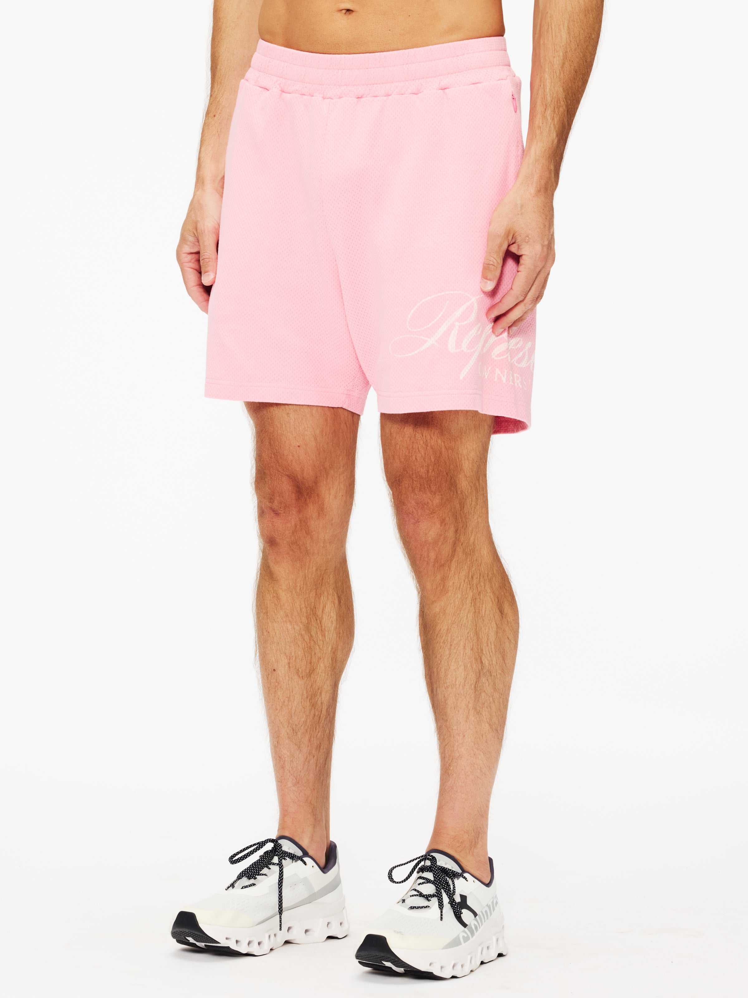 Represent Owners Club Script Mesh Shorts 7" - Unlined