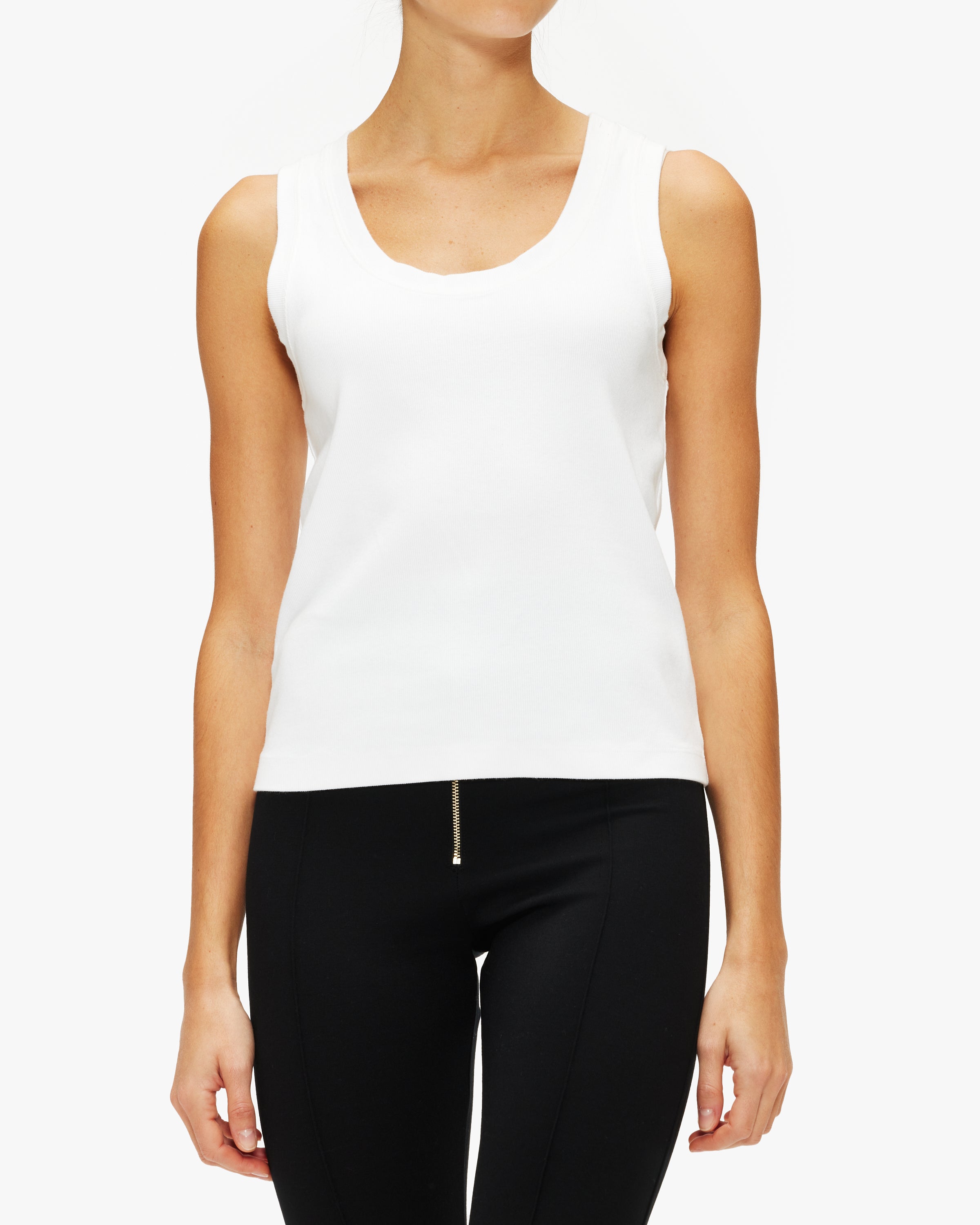 Enza Costa Supima Knit U Tank [INVENTORY PUSHED TO SHOPS]