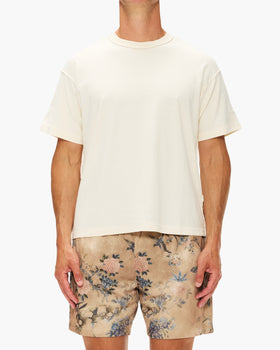 John Elliott Reversed Cropped Short Sleeve Tee