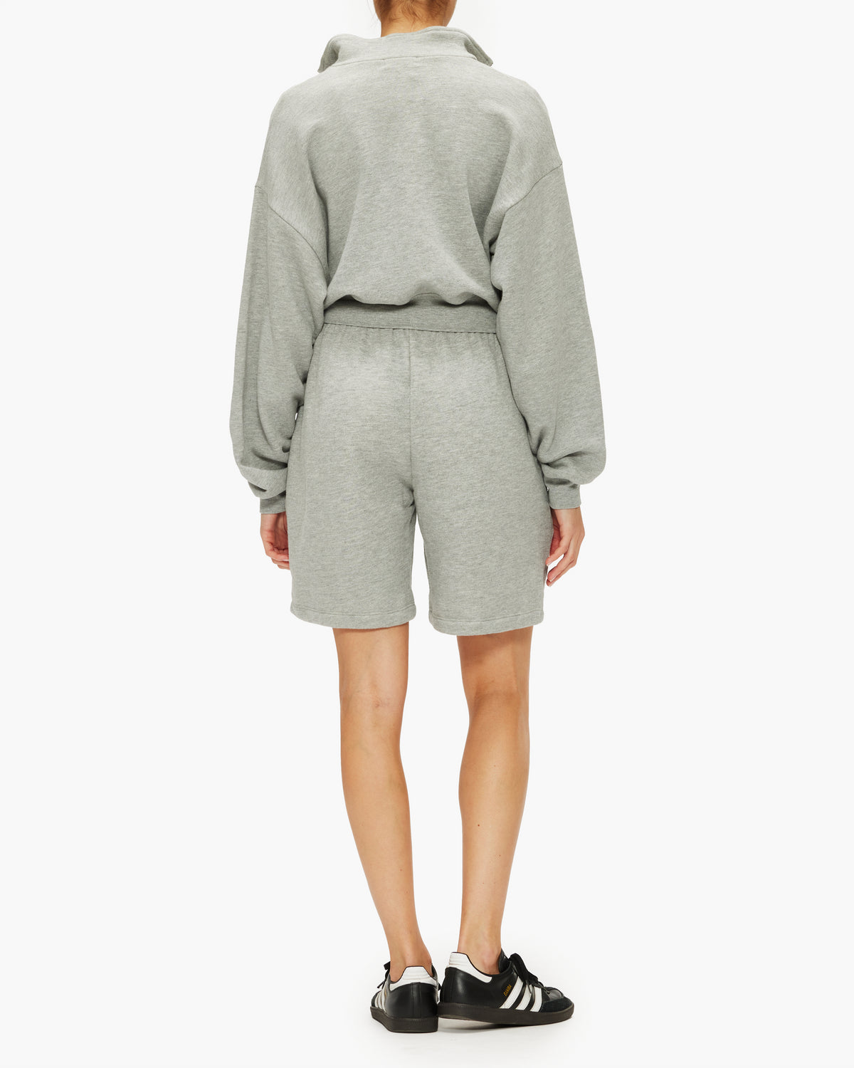 Eterne Cropped Half-Zip Sweatshirt