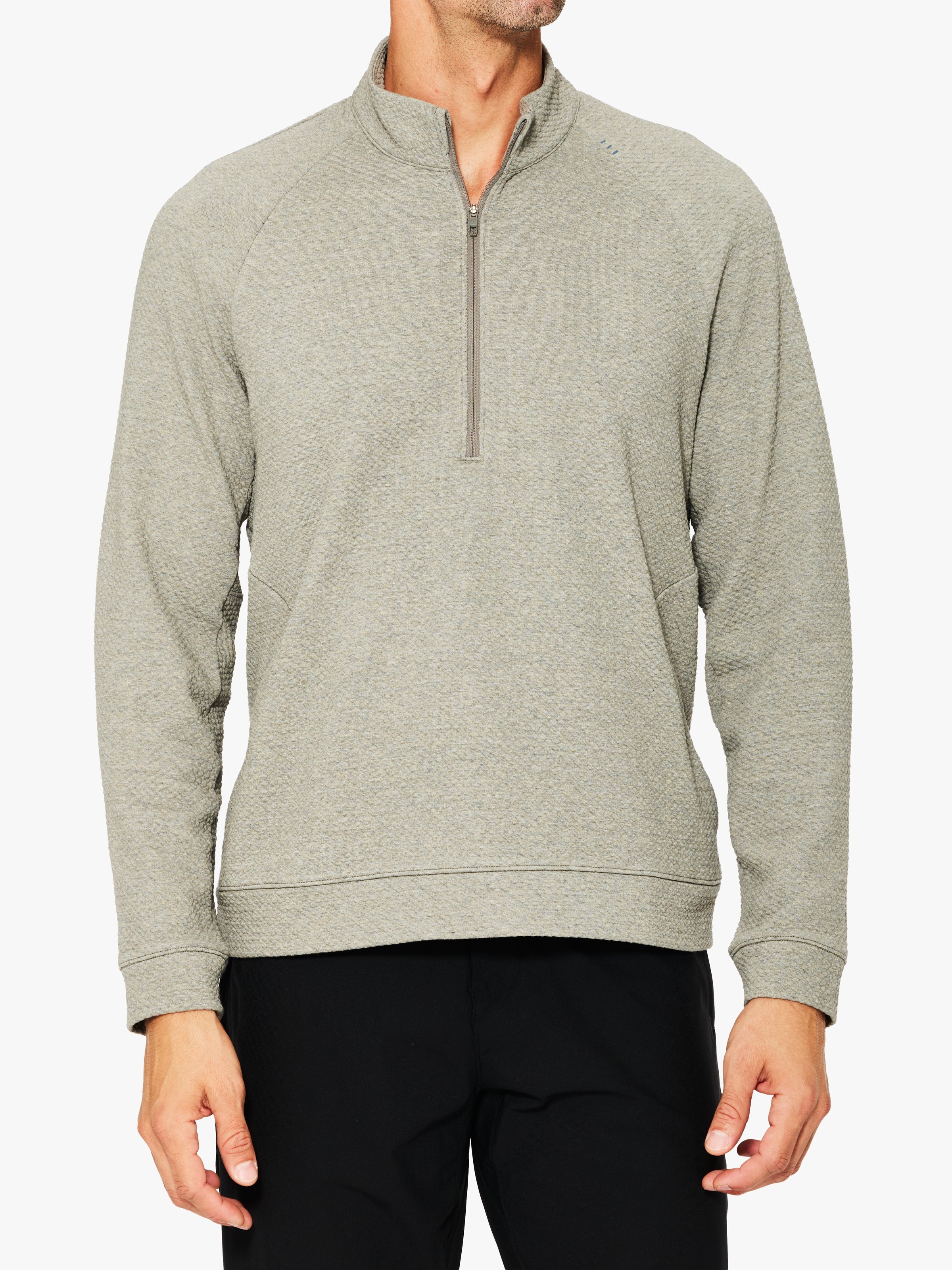 Lululemon Textured Double-Knit Cotton Half Zip