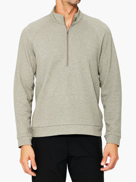 Lululemon Textured Double-Knit Cotton Half Zip