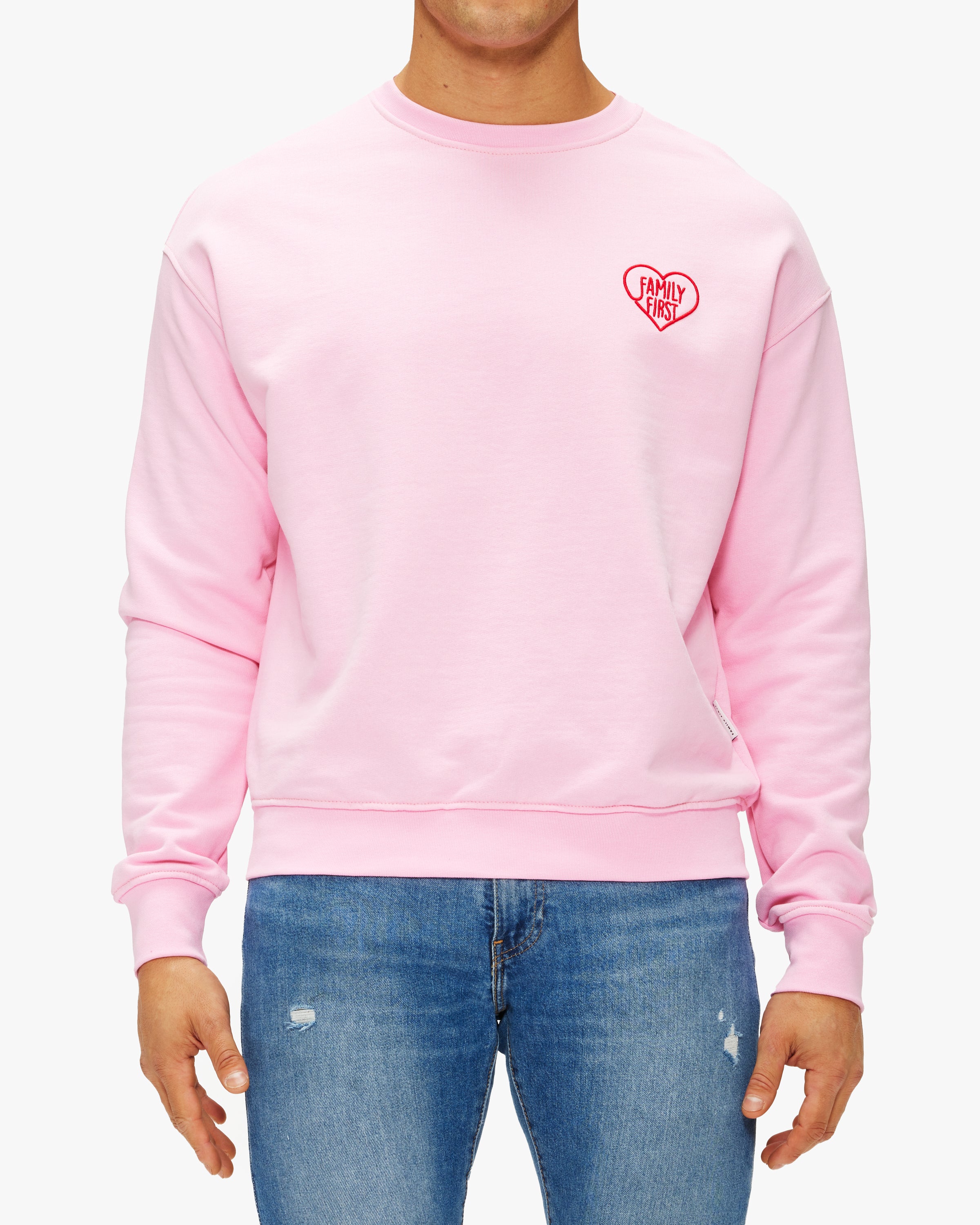 Family First Crewneck Heart