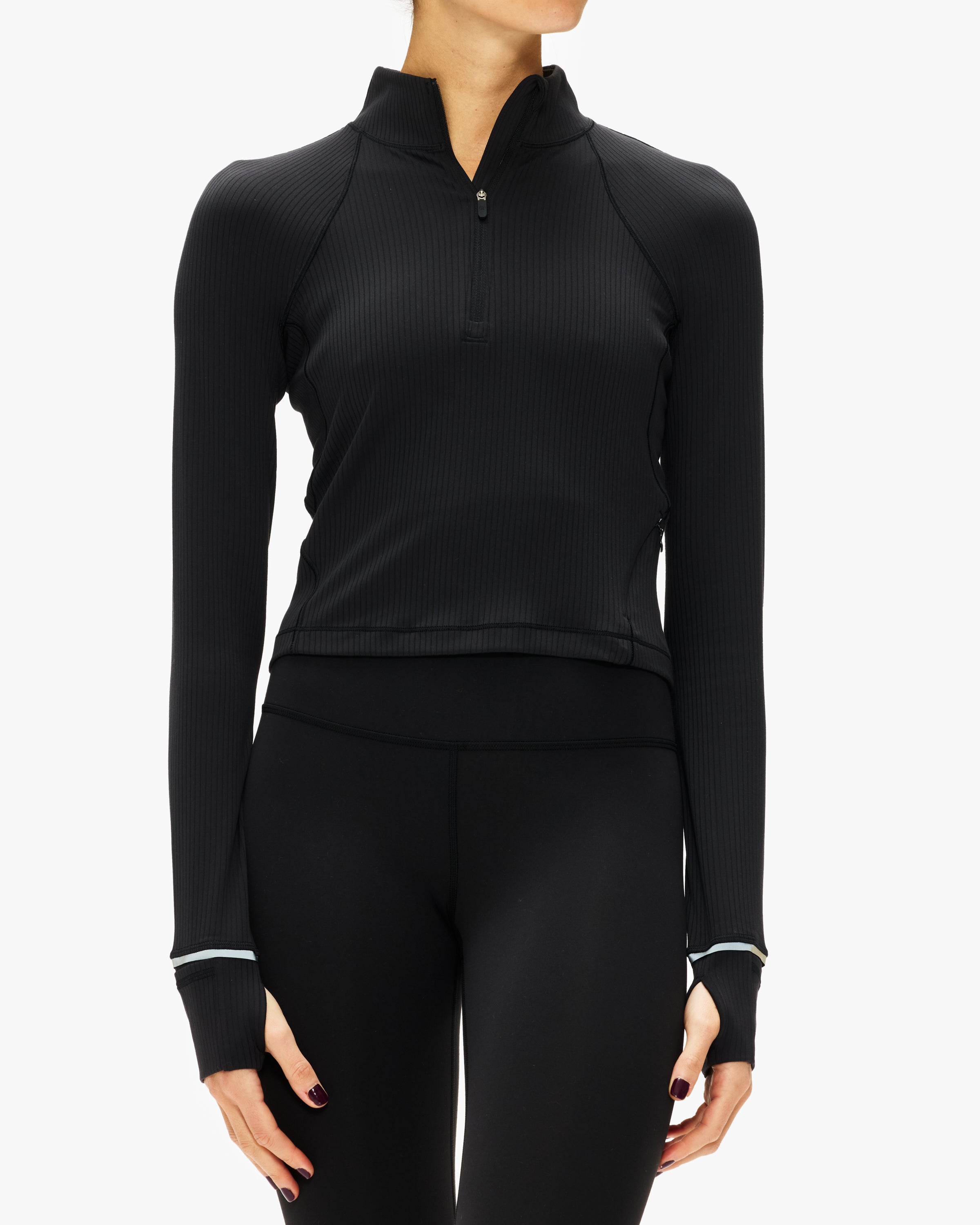 Lululemon It'S Rulu™ Run Ribbed Cropped Half Zip