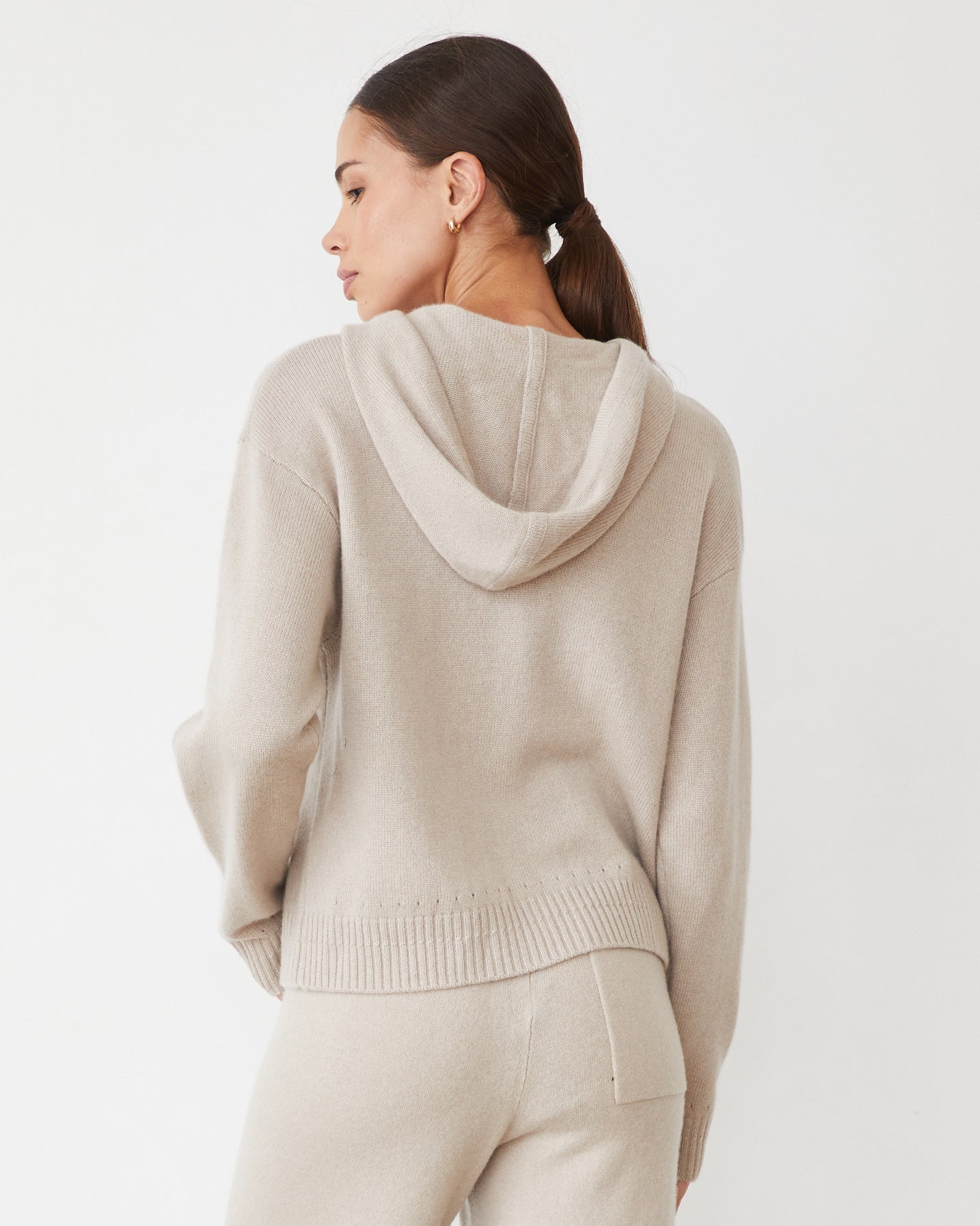 Monrow Cashmere Zip Up Hoody