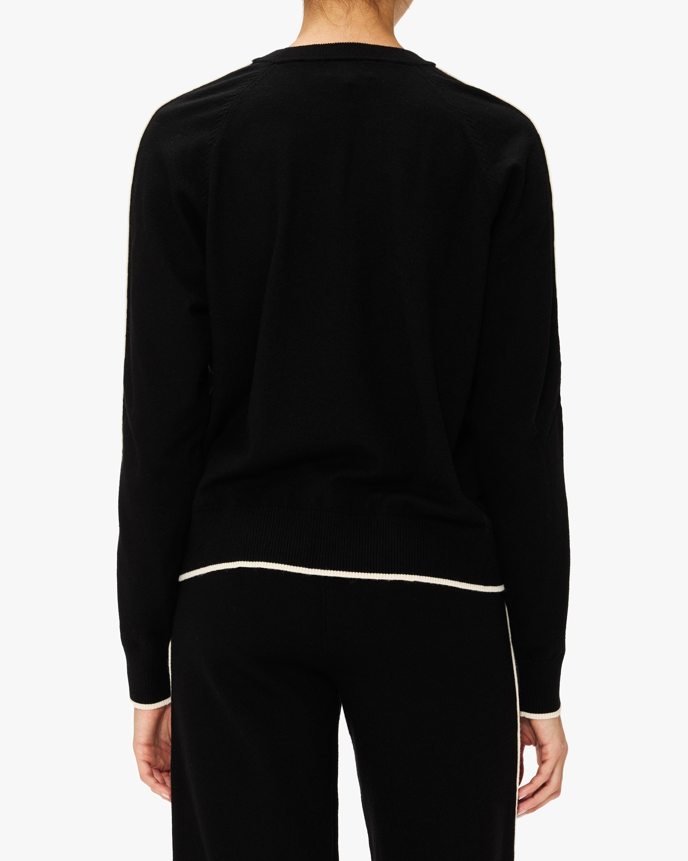 Enza Costa Silk Sweater Rib Fitted Long Sleeve Cardigan