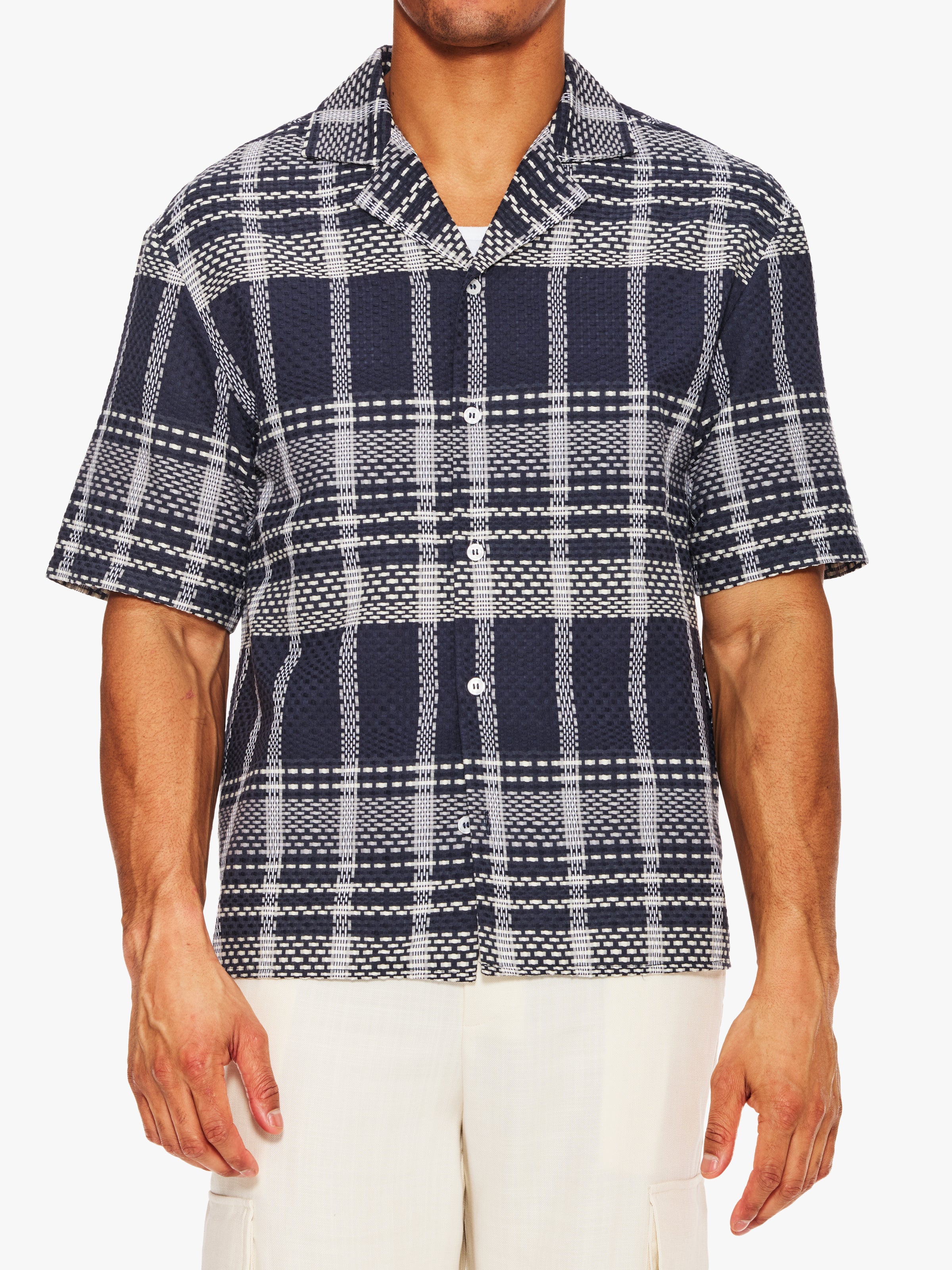 Krost Plaid Dash Bowling Shirt