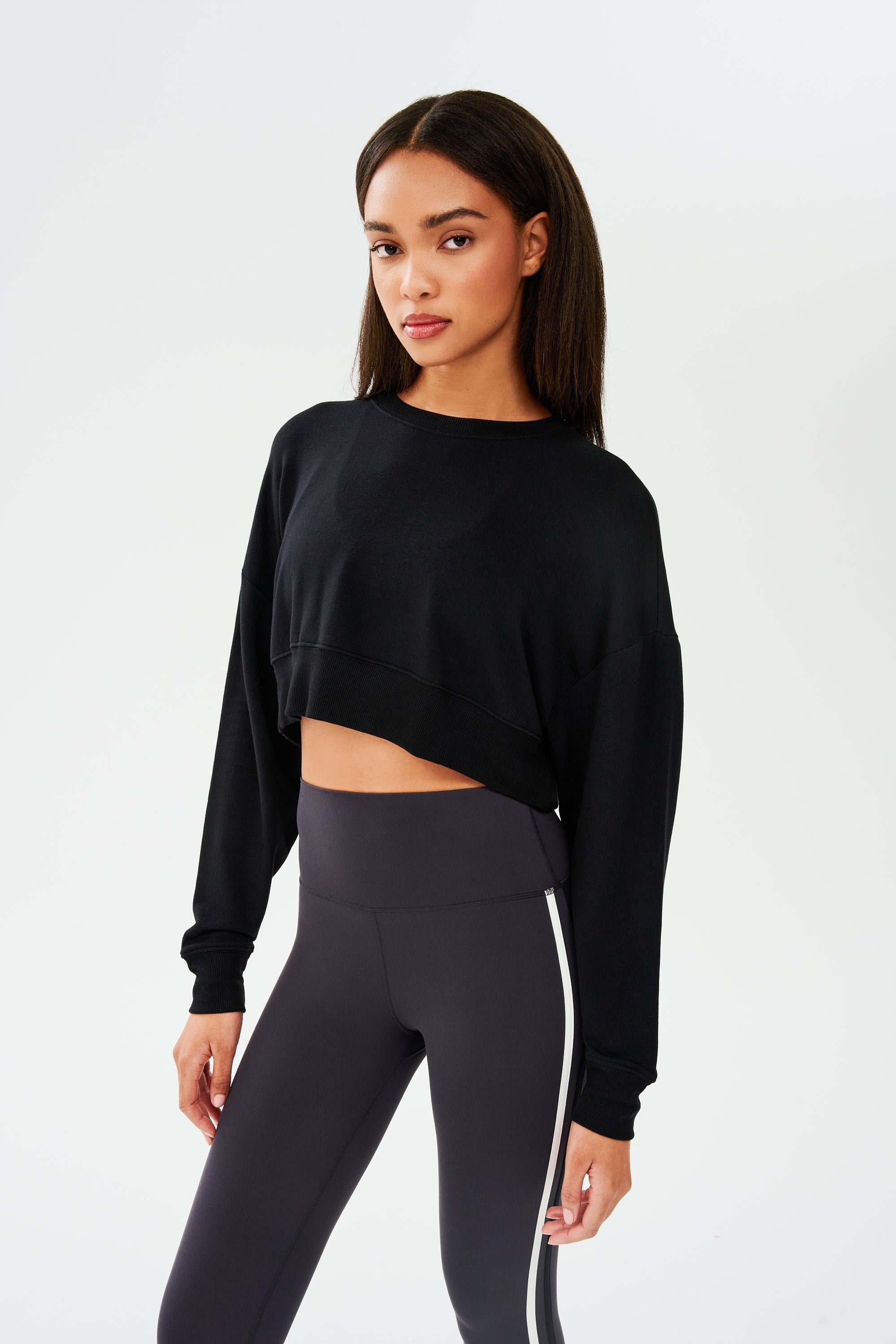 Splits59 Noah Fleece Crop Sweatshirt