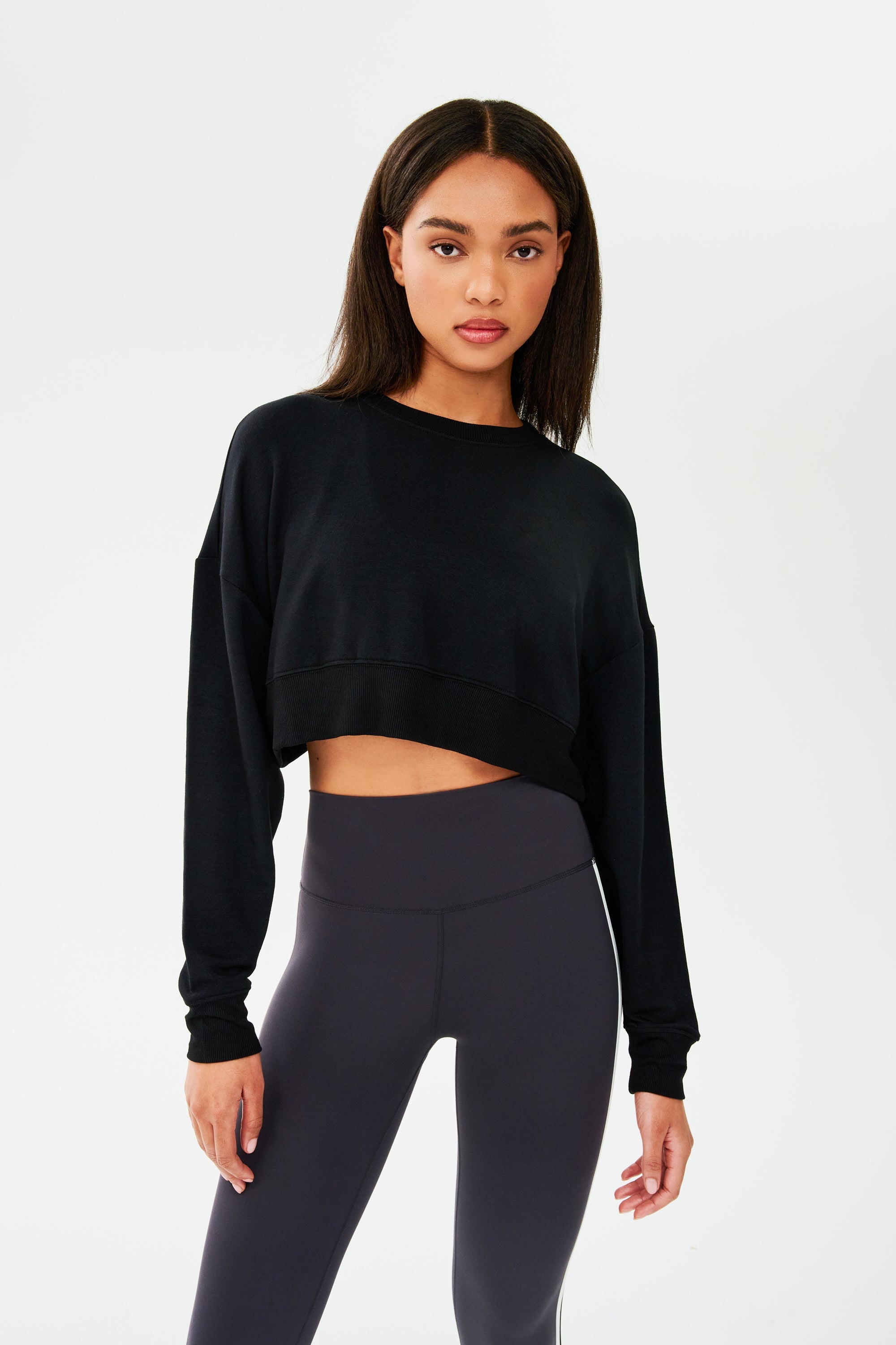 Splits59 Noah Fleece Crop Sweatshirt