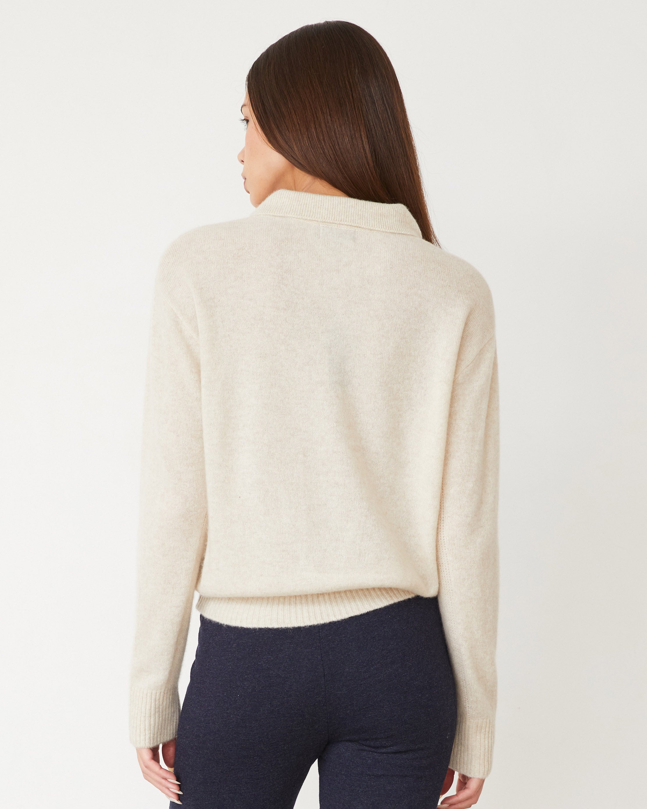 Monrow Cashmere Polo Sweater