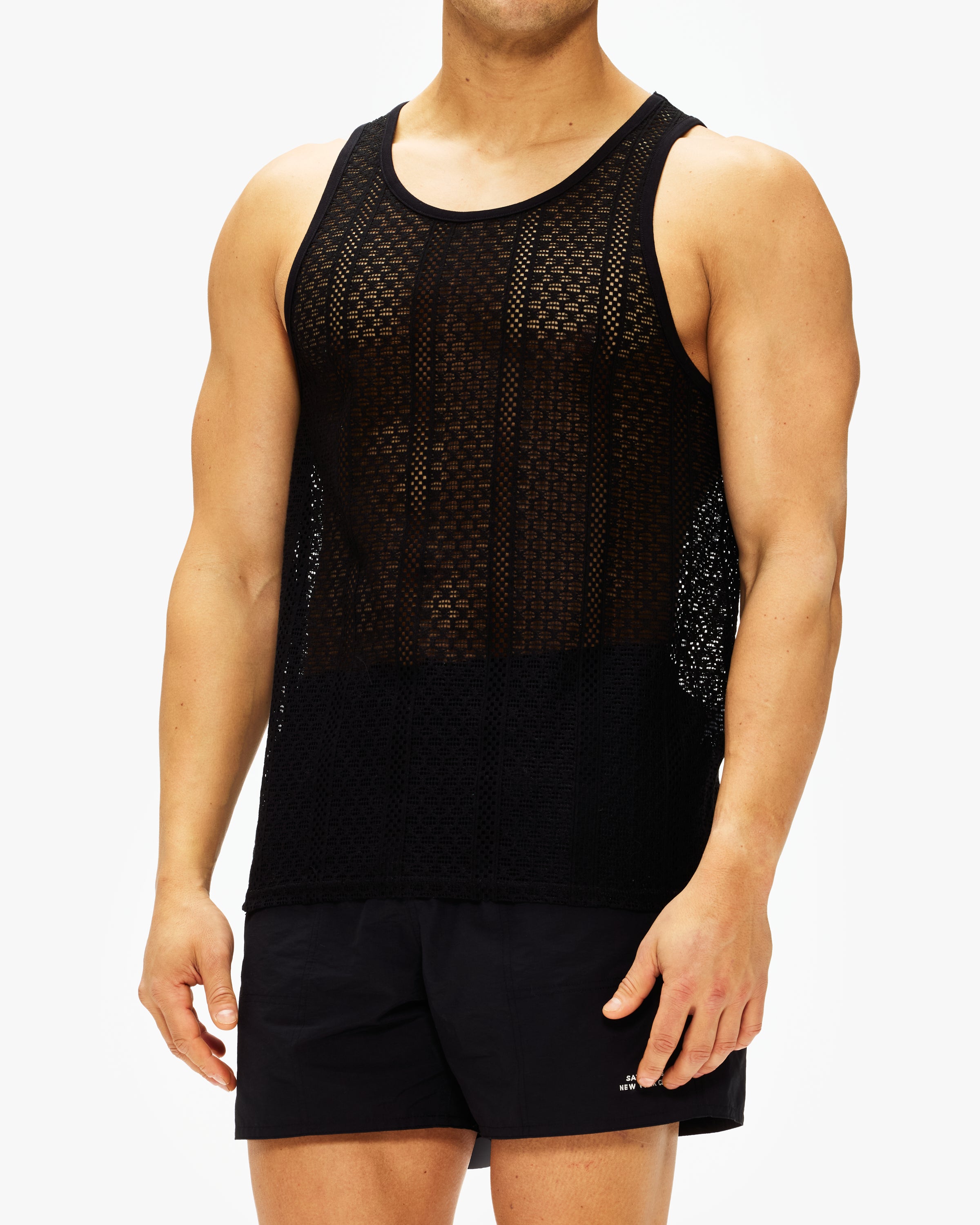 Saturdays NYC Gabriel Cotton Lace Tank