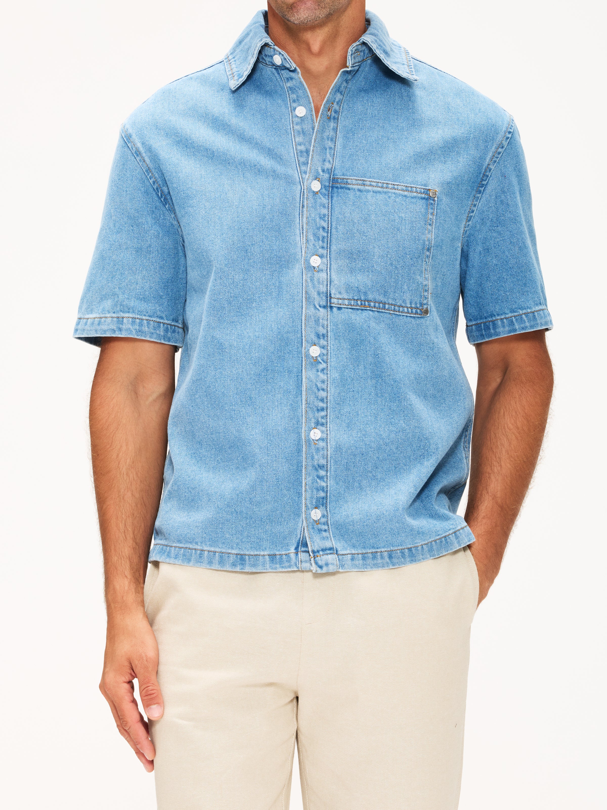 KROST Mariner Denim Short Sleeve Shirt