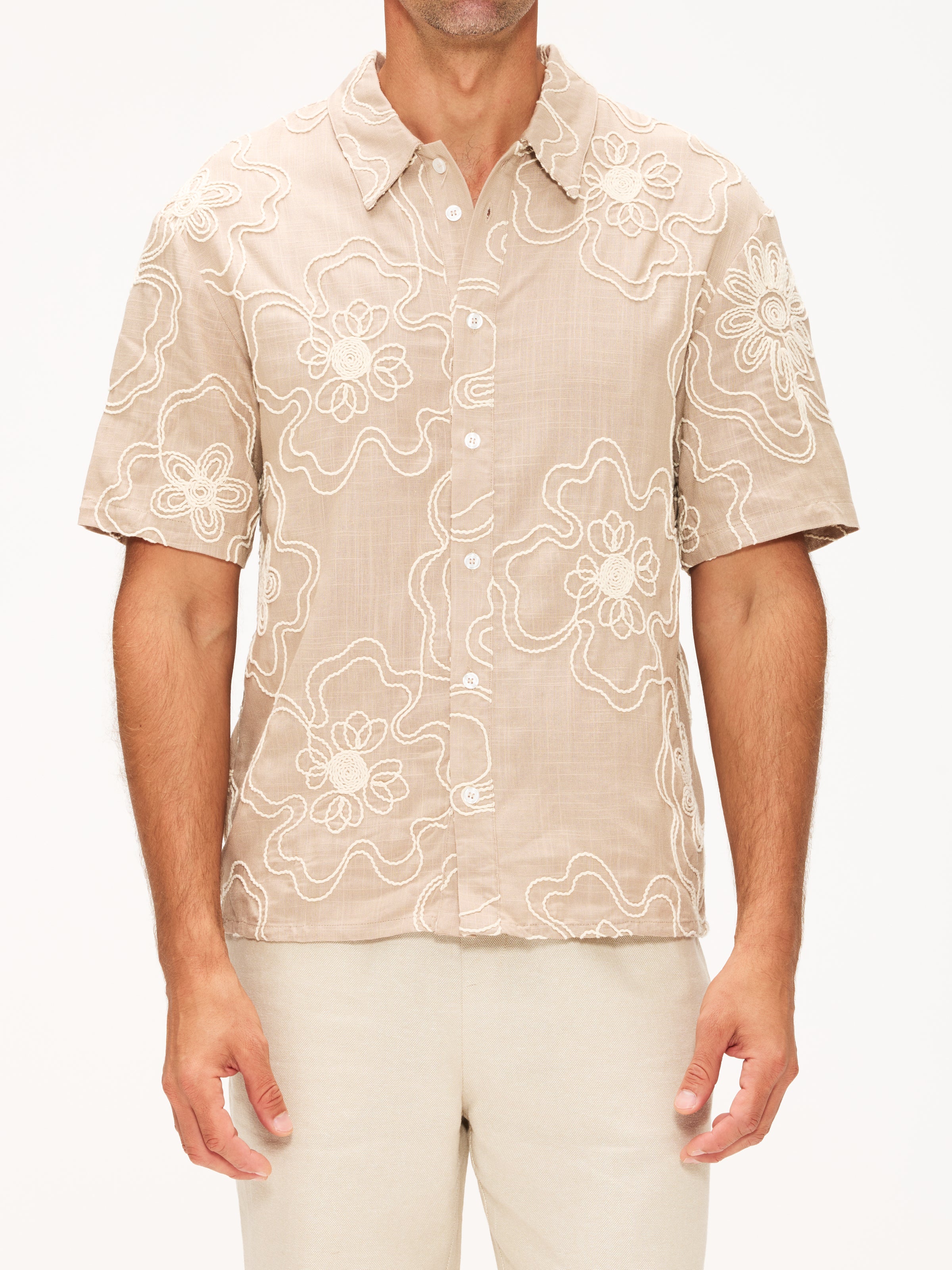 KROST Havana Embroidered Short Sleeve Shirt