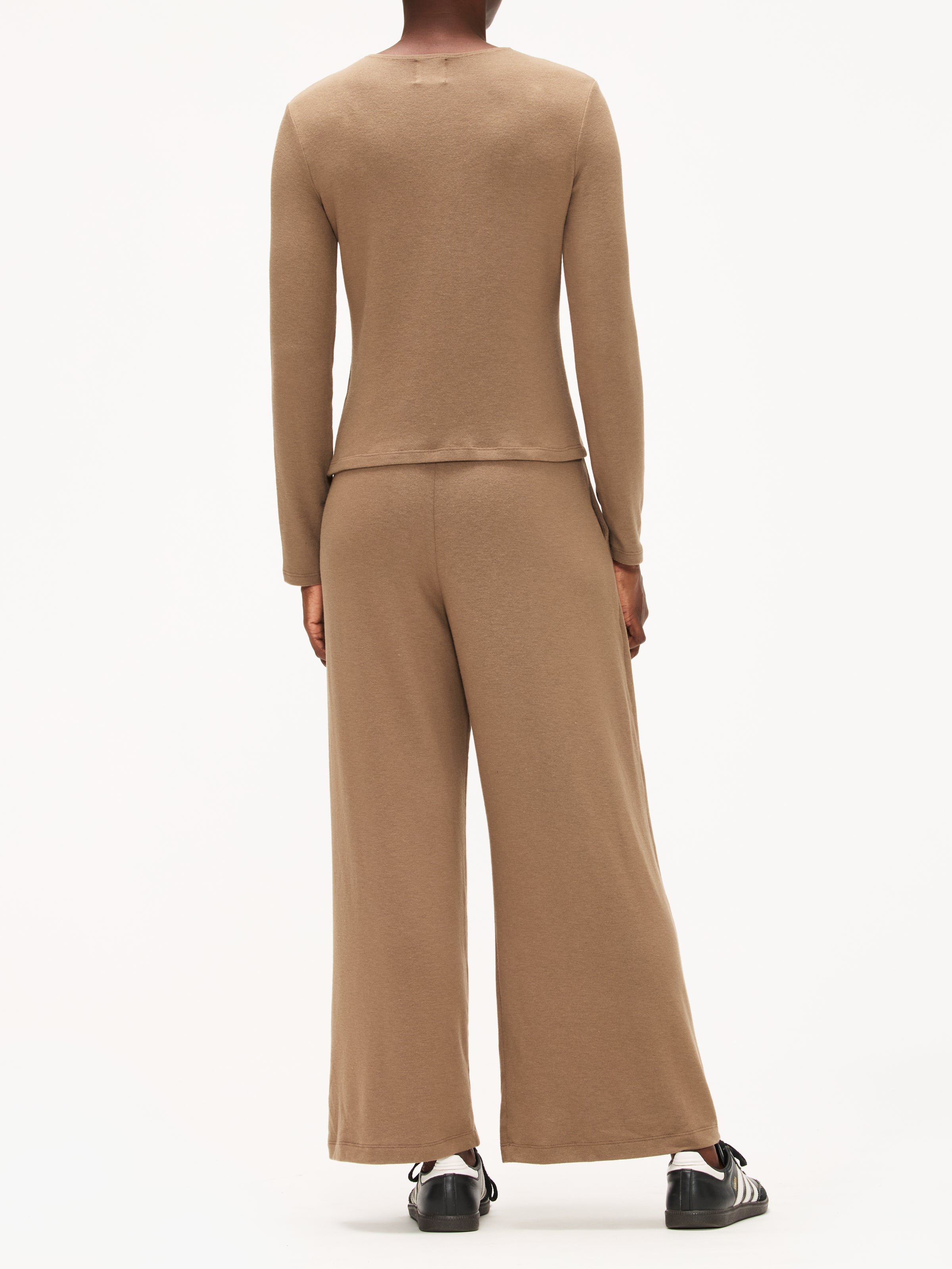 パンツ len Auralee Garment-Dyed Finx Light Chino One-Tuck Wide Pants | Black