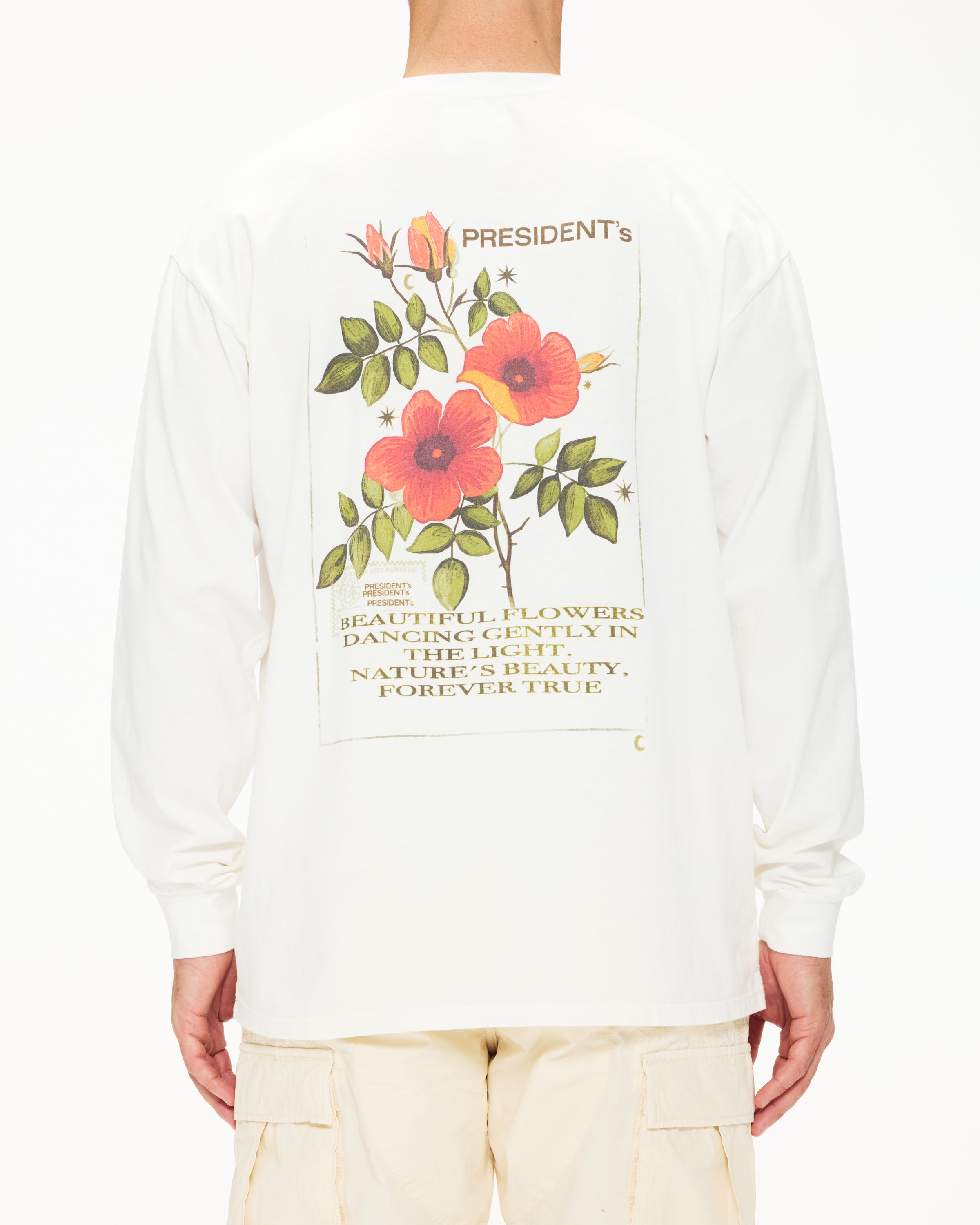 President's Long Sleeve T-Shirt Red Flower P'S Jersey