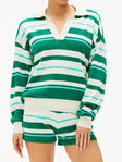 PE Nation Retreat Stripe Collar Knit