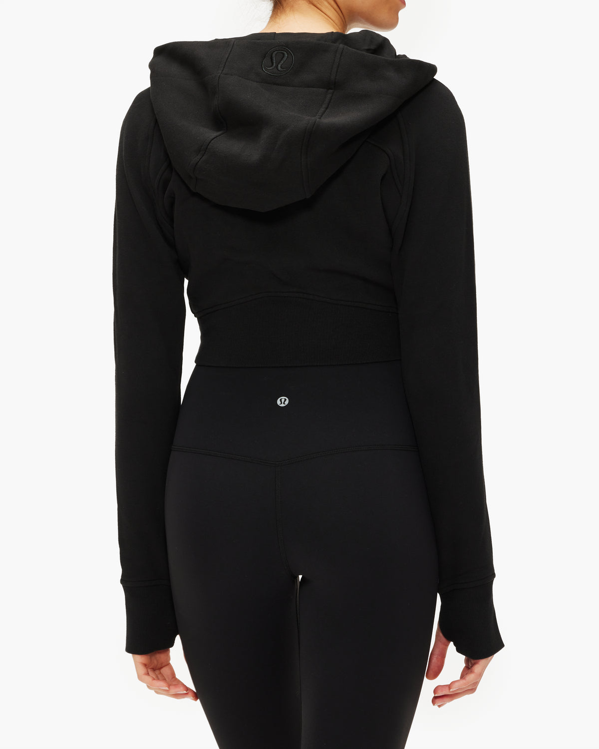 lululemon Scuba Full-Zip Cropped - Zip-up sweatshirt - black