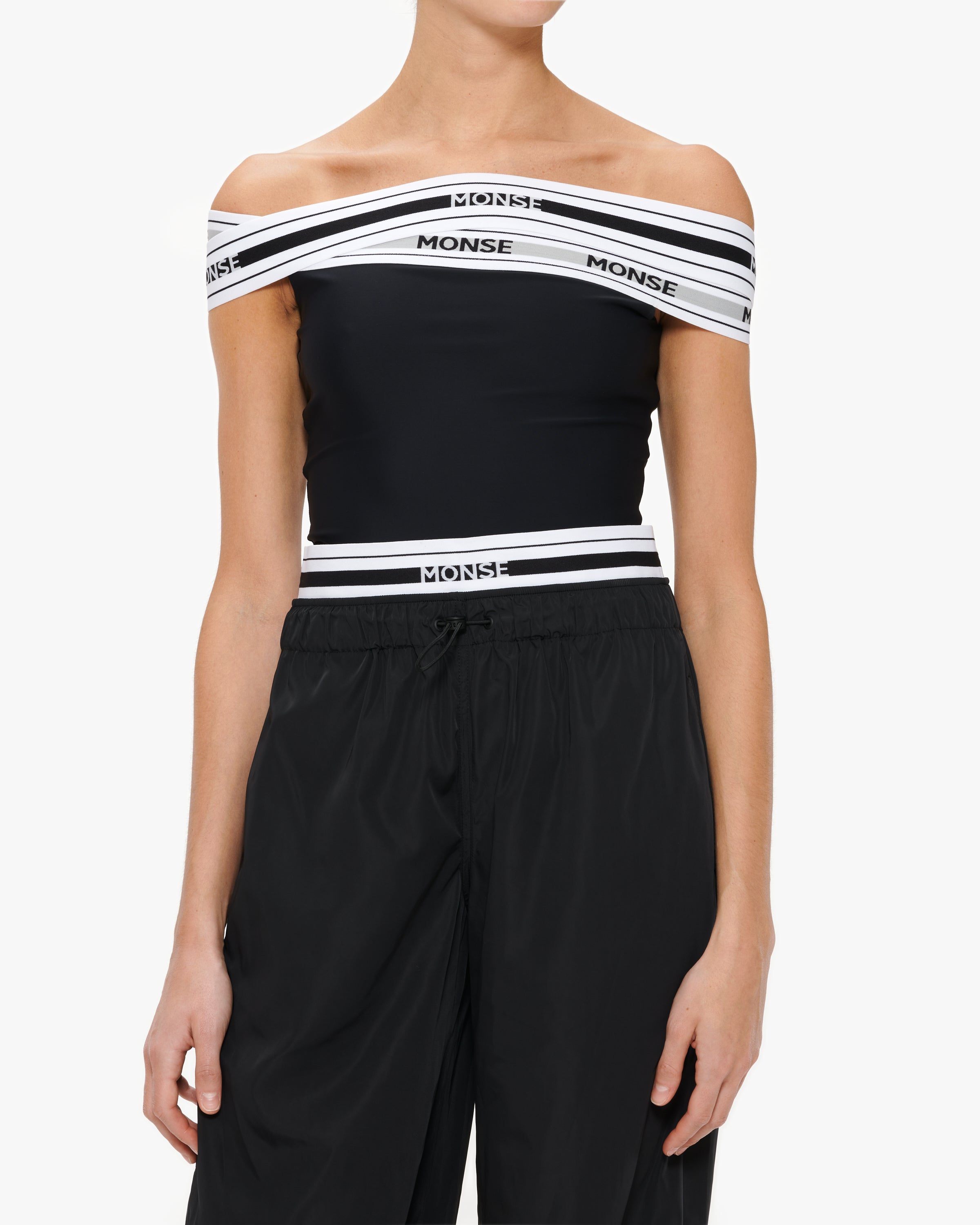 Monse Bodysuit With Double Logo Elastic Band