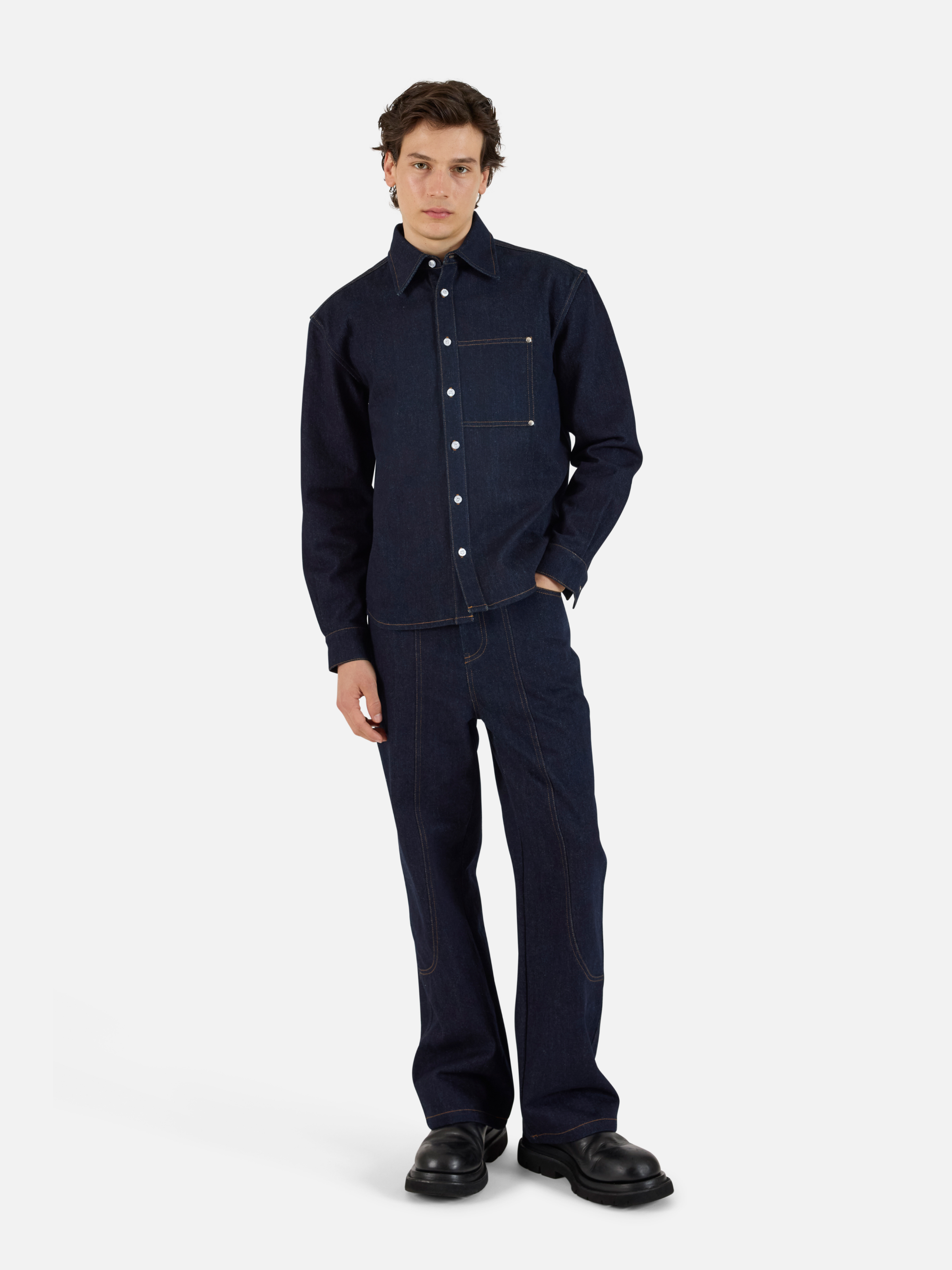 KROST Indigo Denim Rivet Shirt