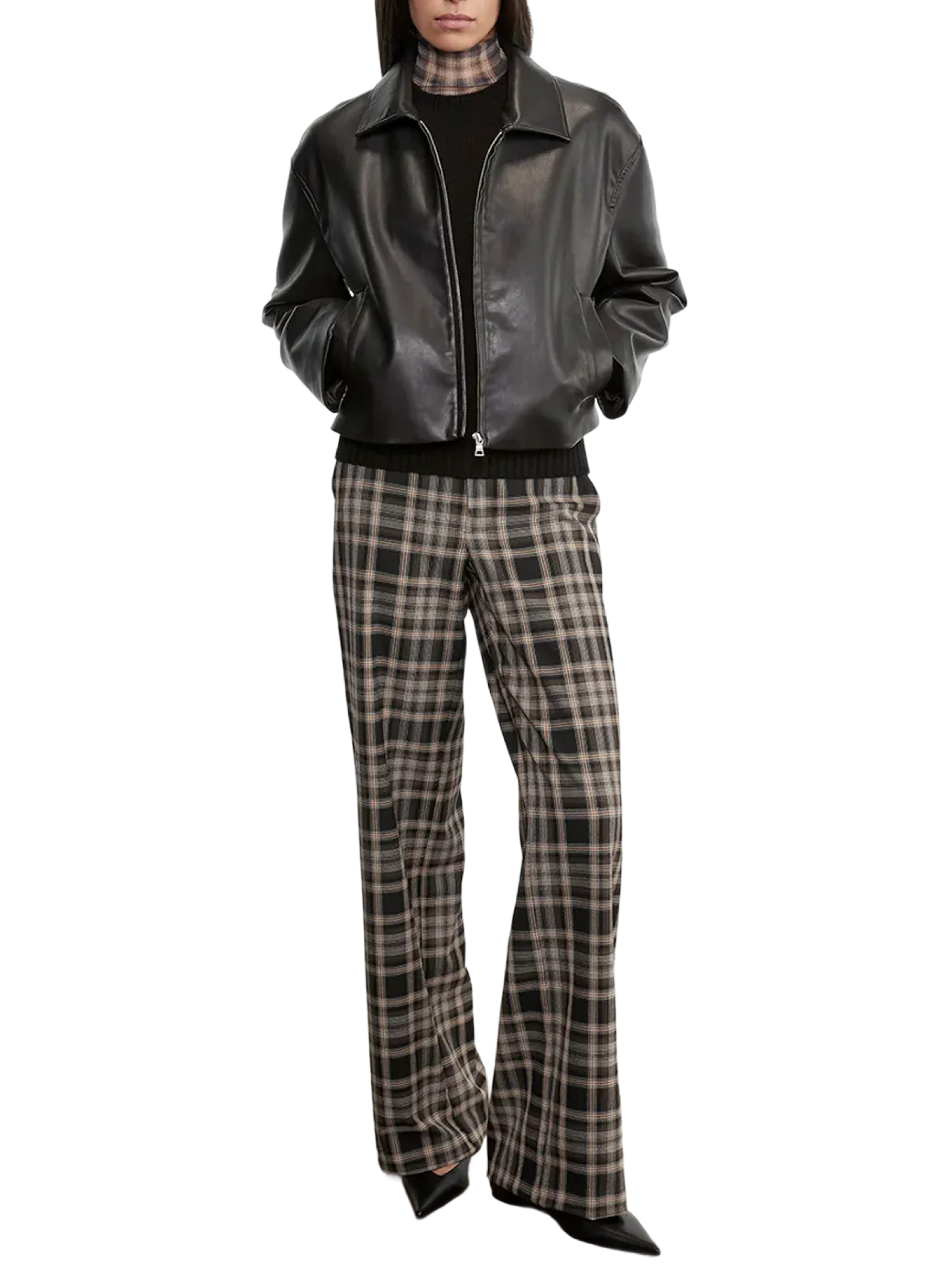 Enza Costa Leather Minimal Jacket