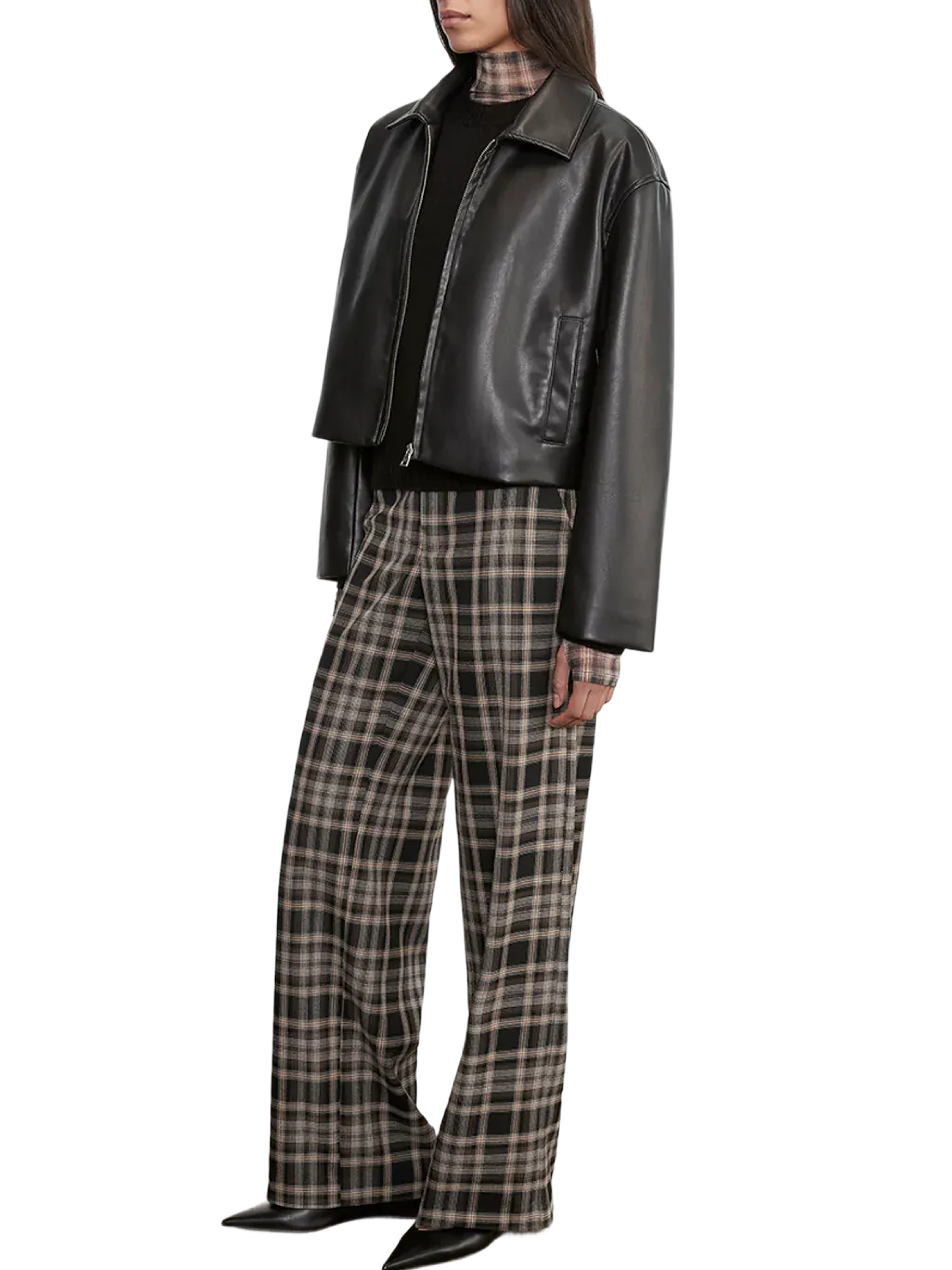 Enza Costa Leather Minimal Jacket