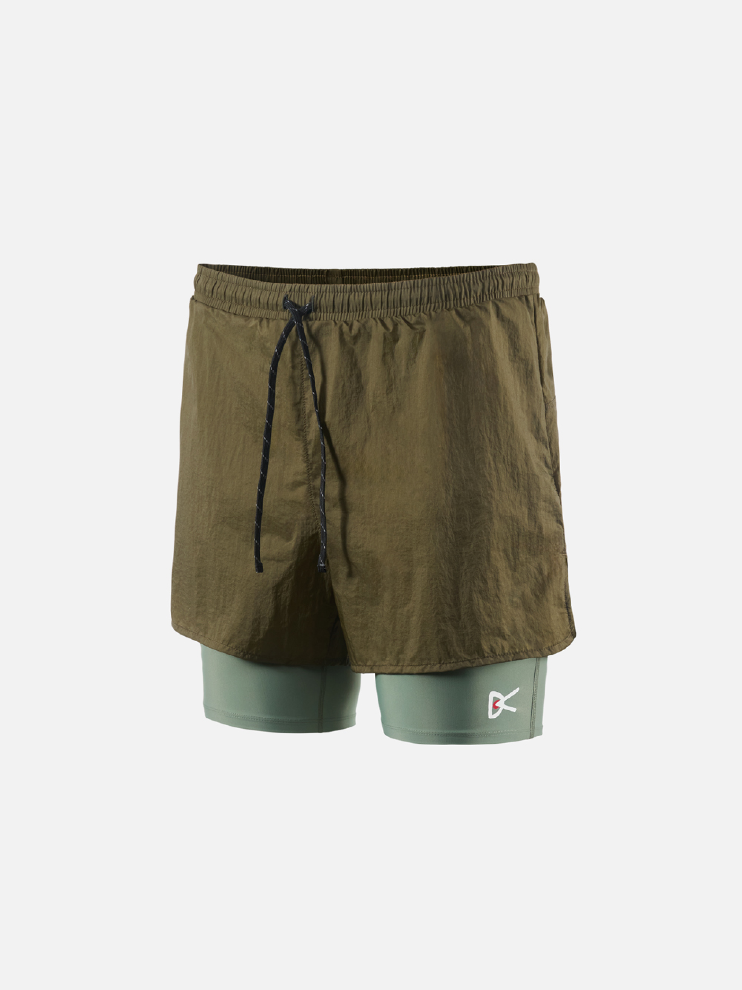 District Vision Ripstop Layered Pocketed Trail Shorts 5" - Lined